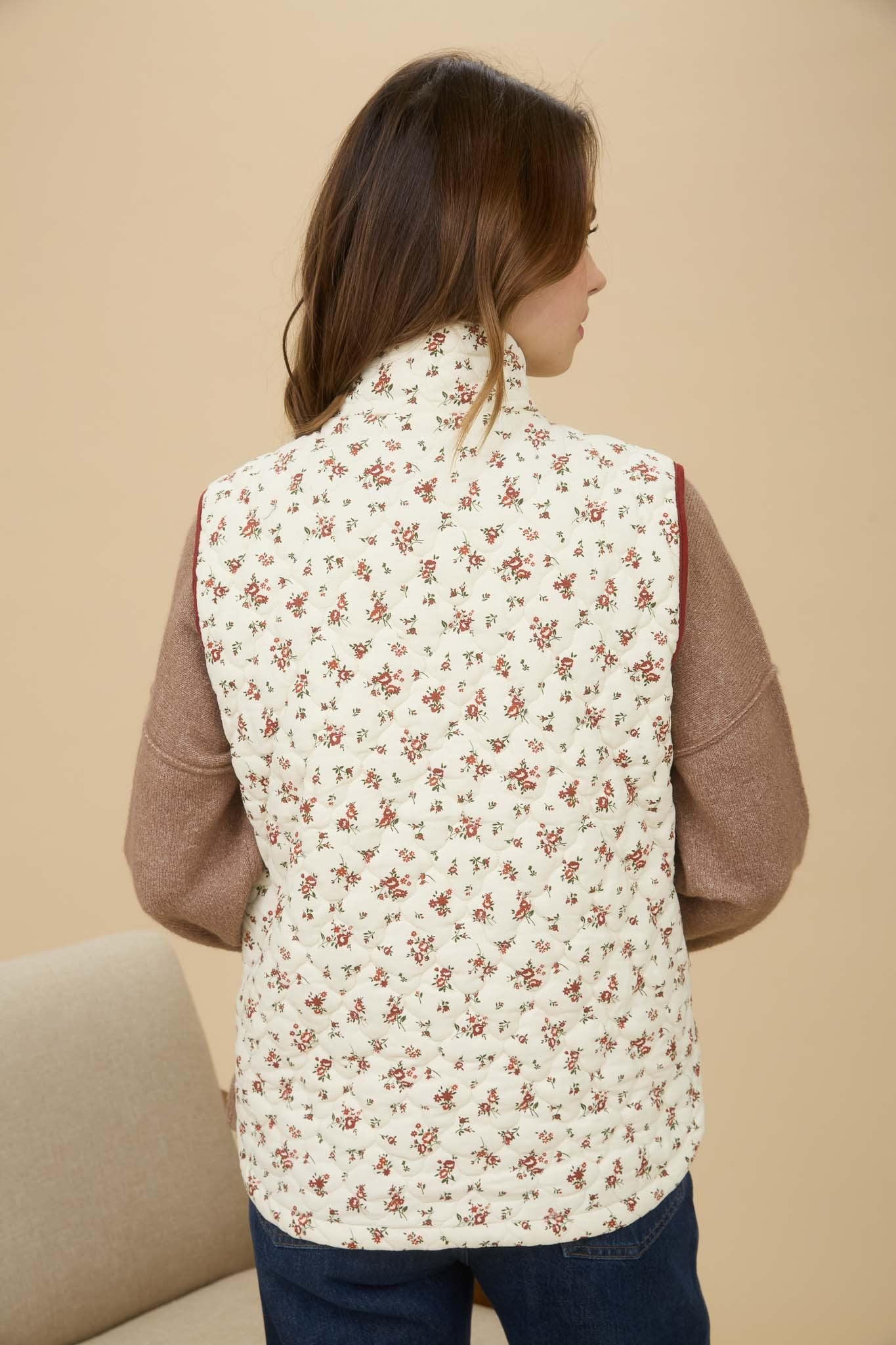 NIA FLORAL VEST