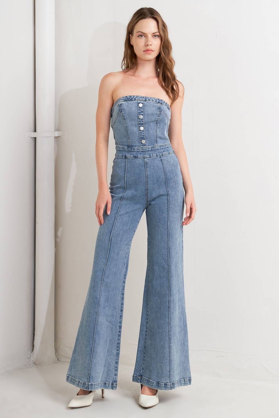 CAYLEE DENIM JUMPSUIT