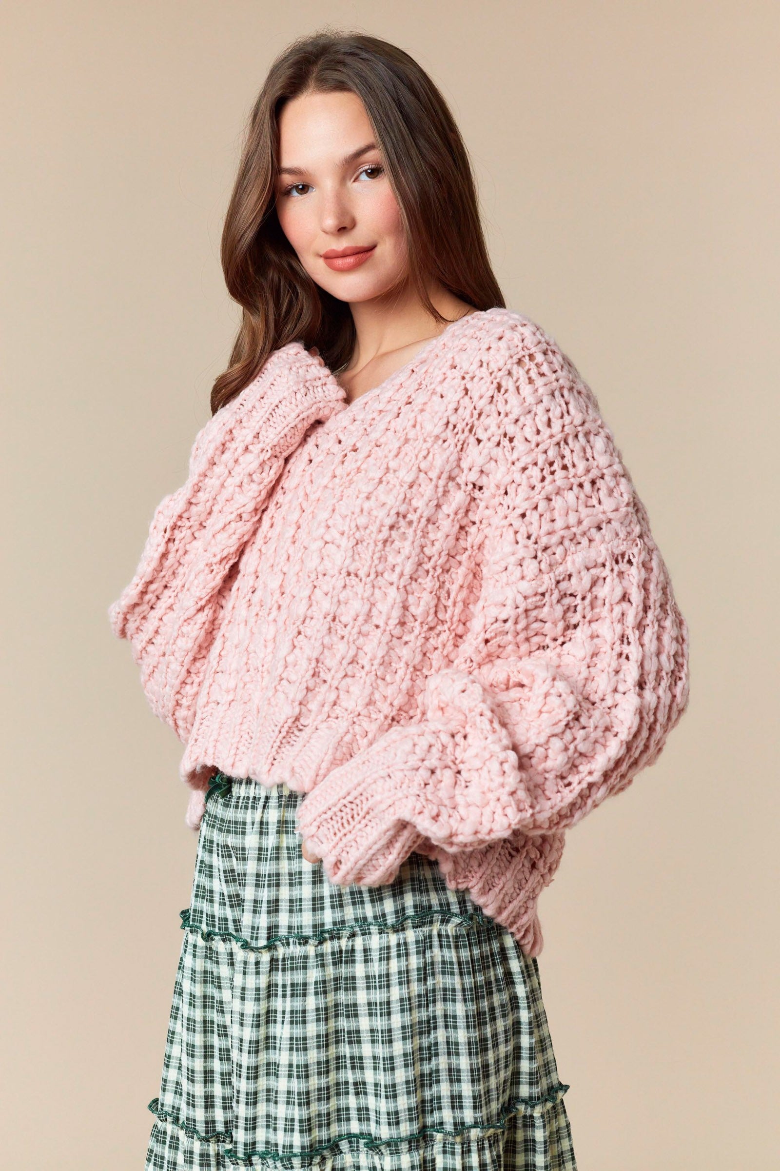 CARISSA POPCORN SWEATER