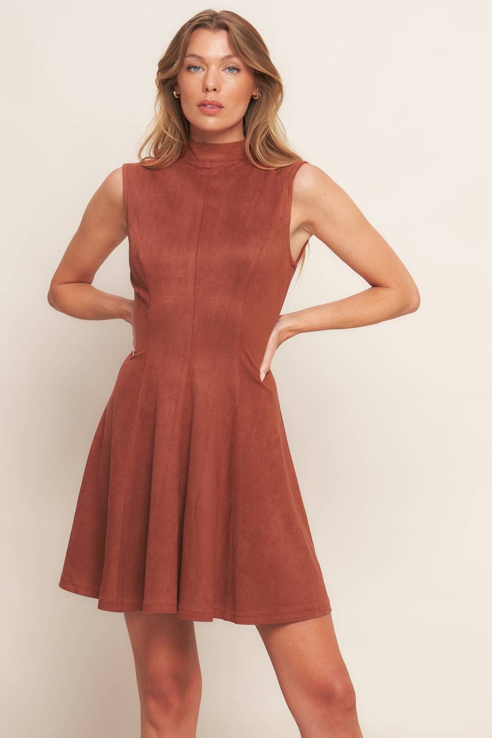 MILEY SUEDE MINI DRESS