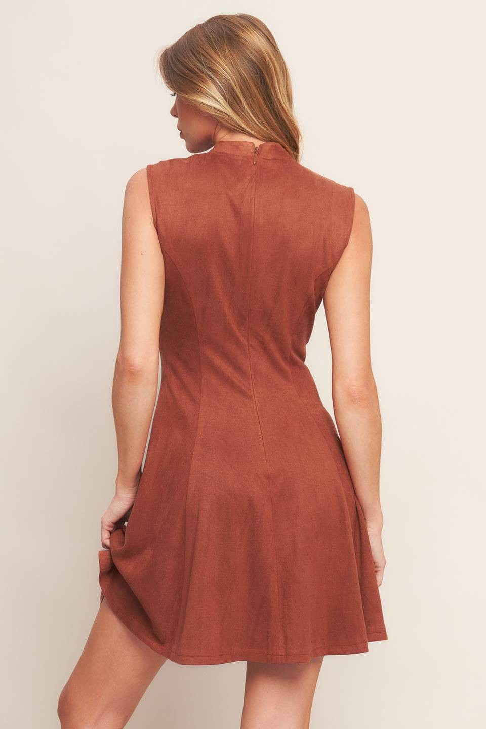 MILEY SUEDE MINI DRESS