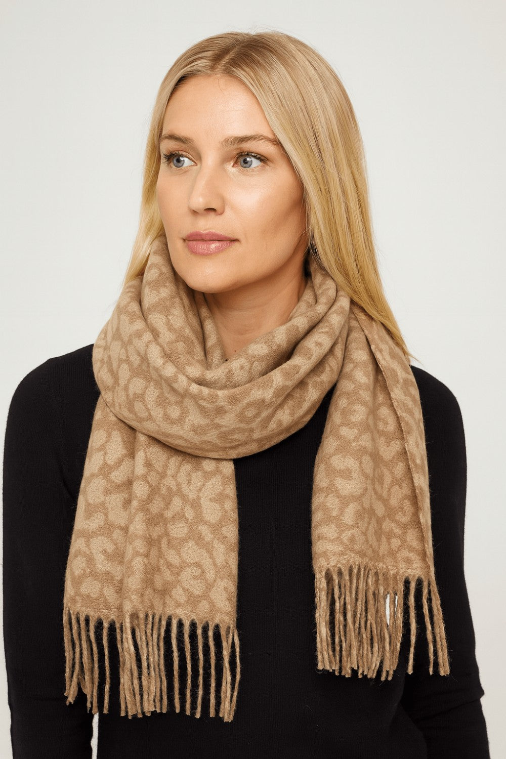 Suzi Leopard Print Scarf