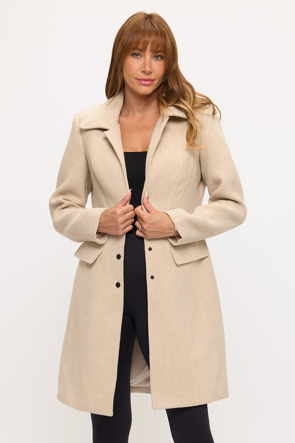PEARLE TAILORED PEACOAT