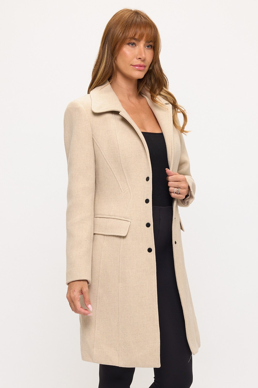PEARLE TAILORED PEACOAT