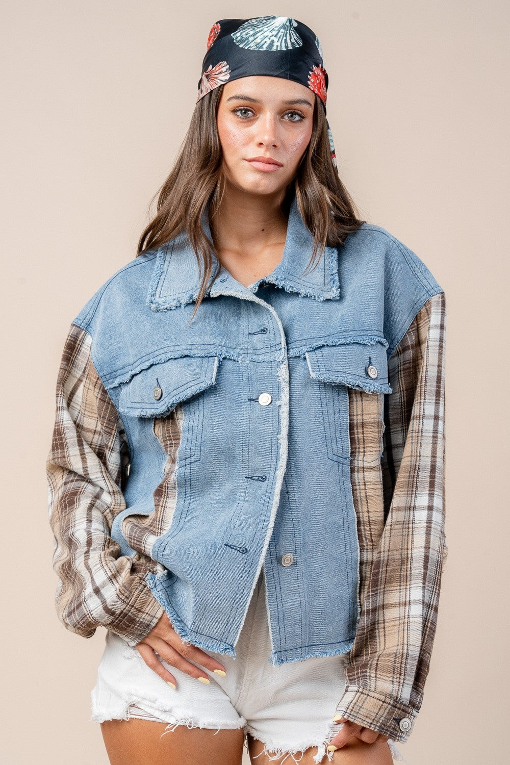 MYRNA PLAID JACKET