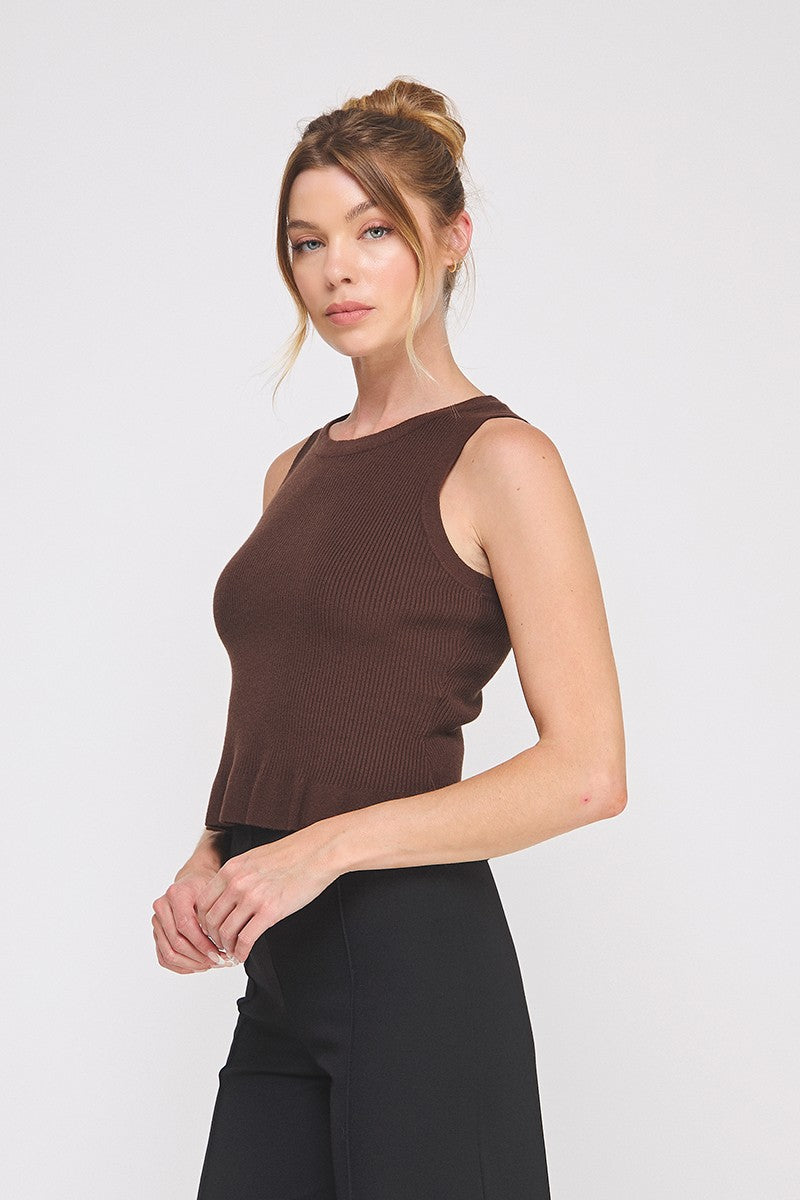 MADDISON PEPLUM TANK