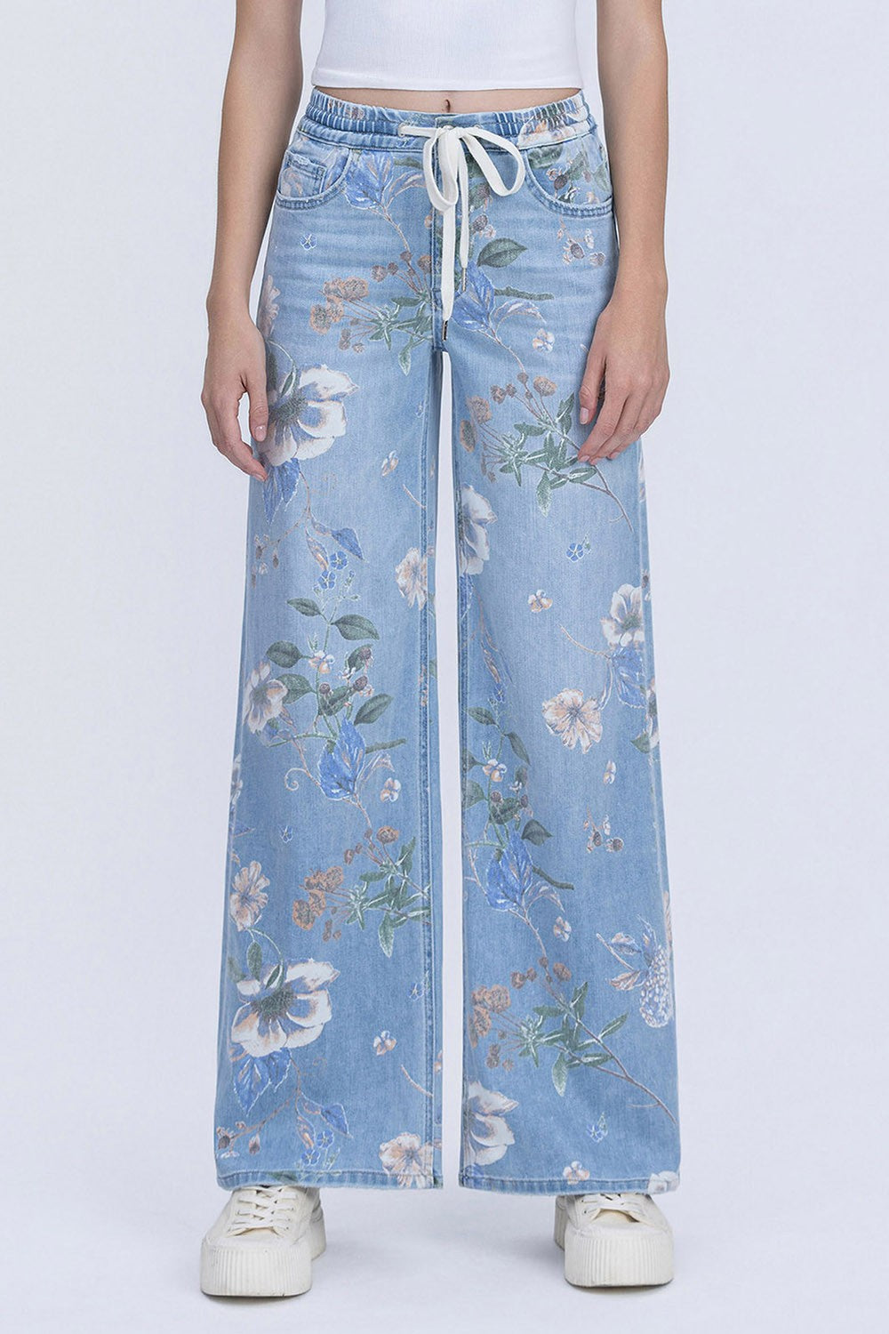 FLORAL HR WIDE LEG