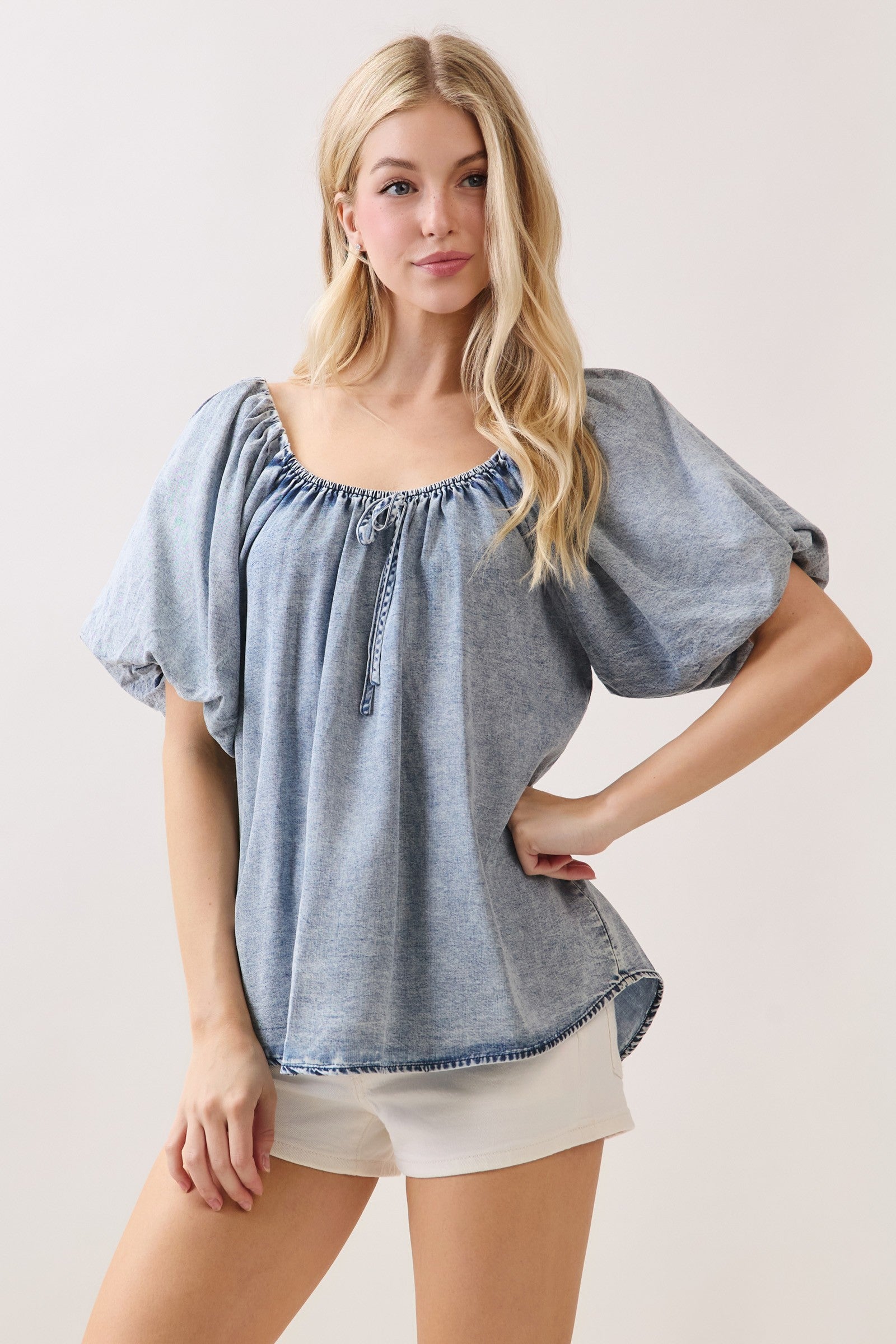 HALLE TENCEL BLOUSE