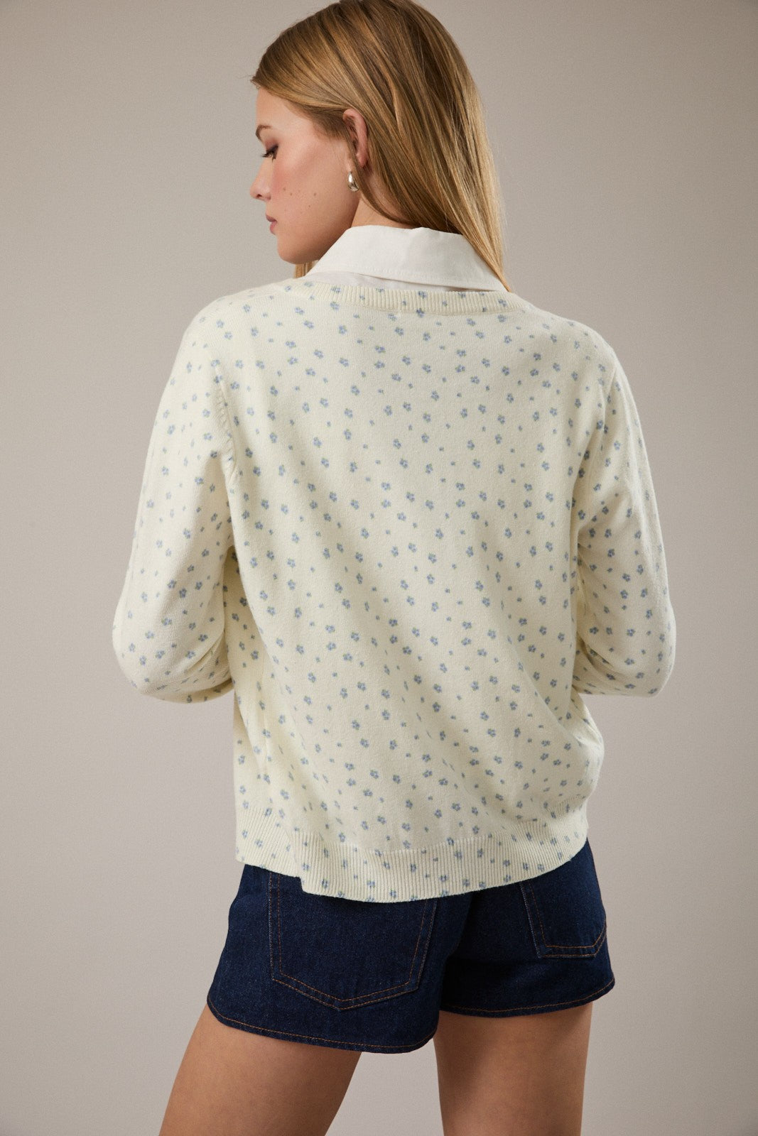 BECKHAM FLORAL CARDIGAN