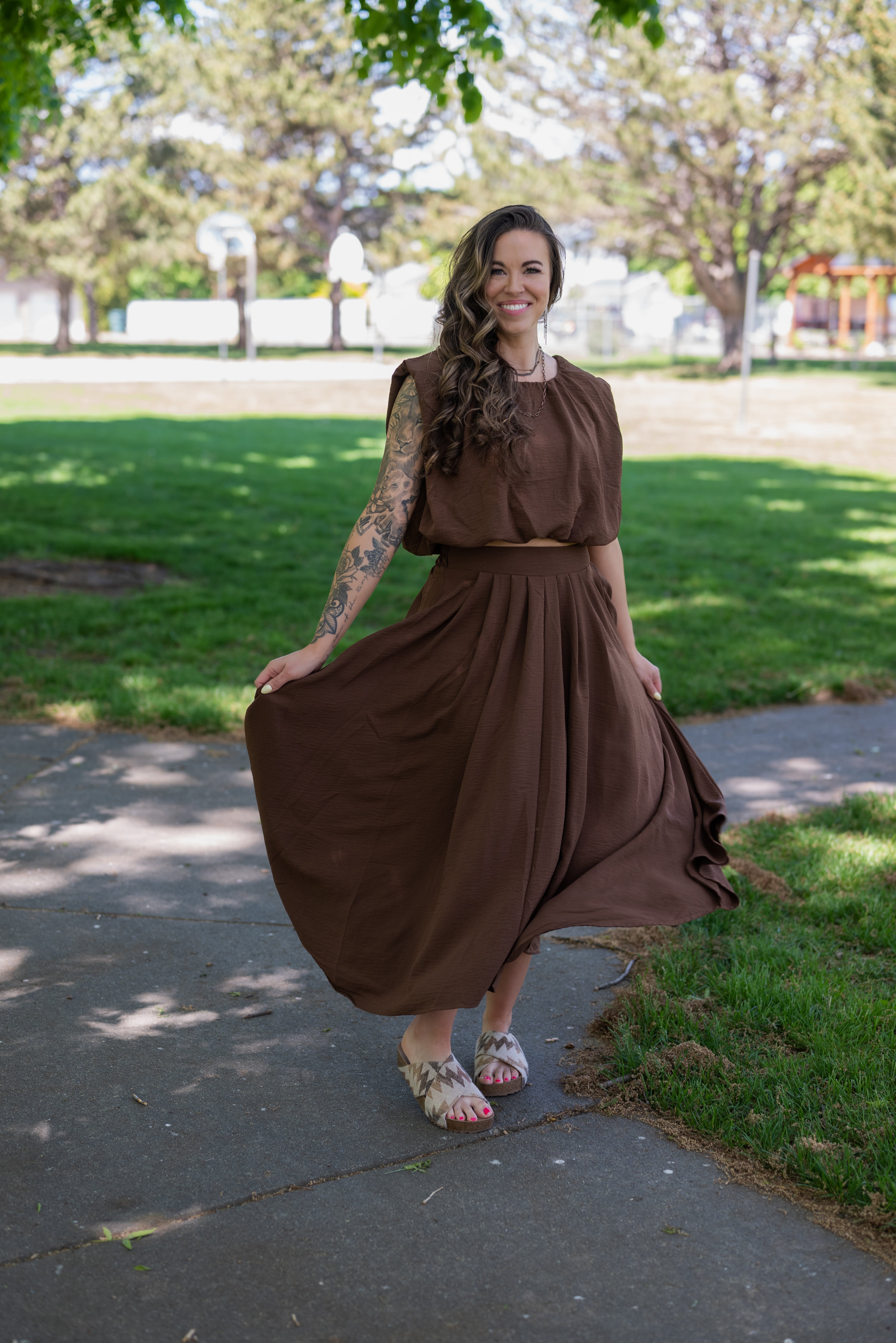 KERRY PLEATED SKIRT