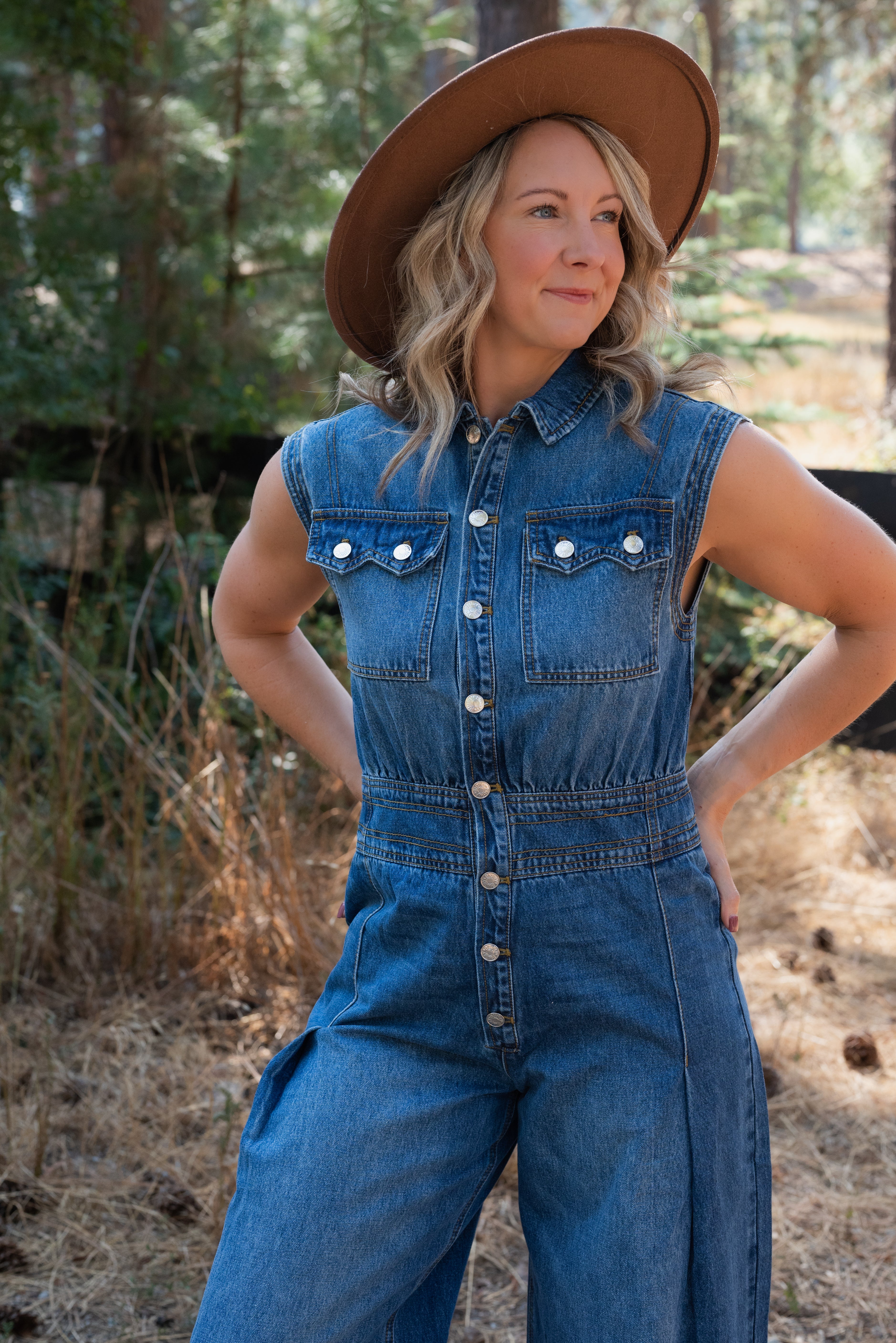 CAROLINA DENIM JUMPSUIT