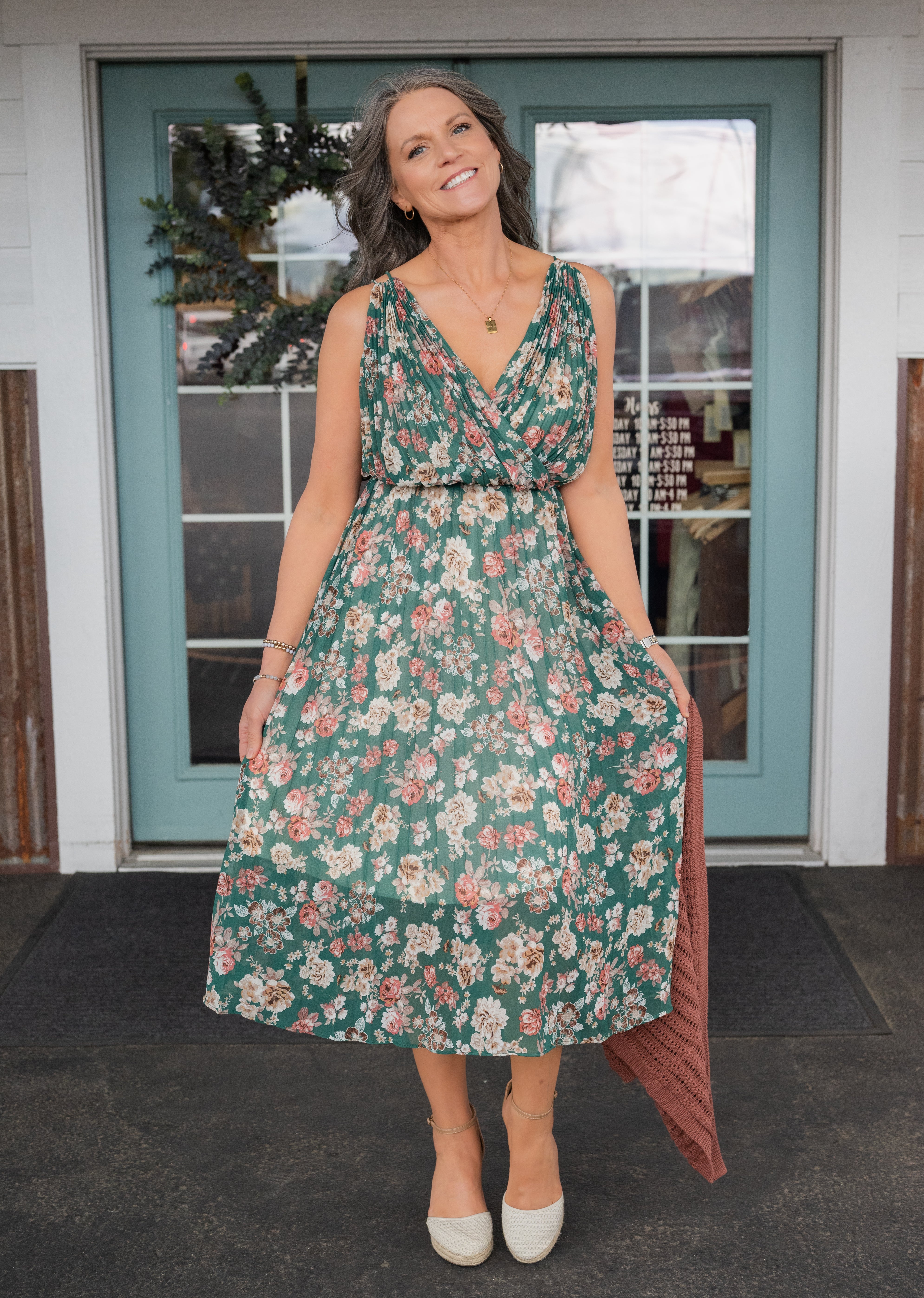 PAOLA PLEATED DRESS