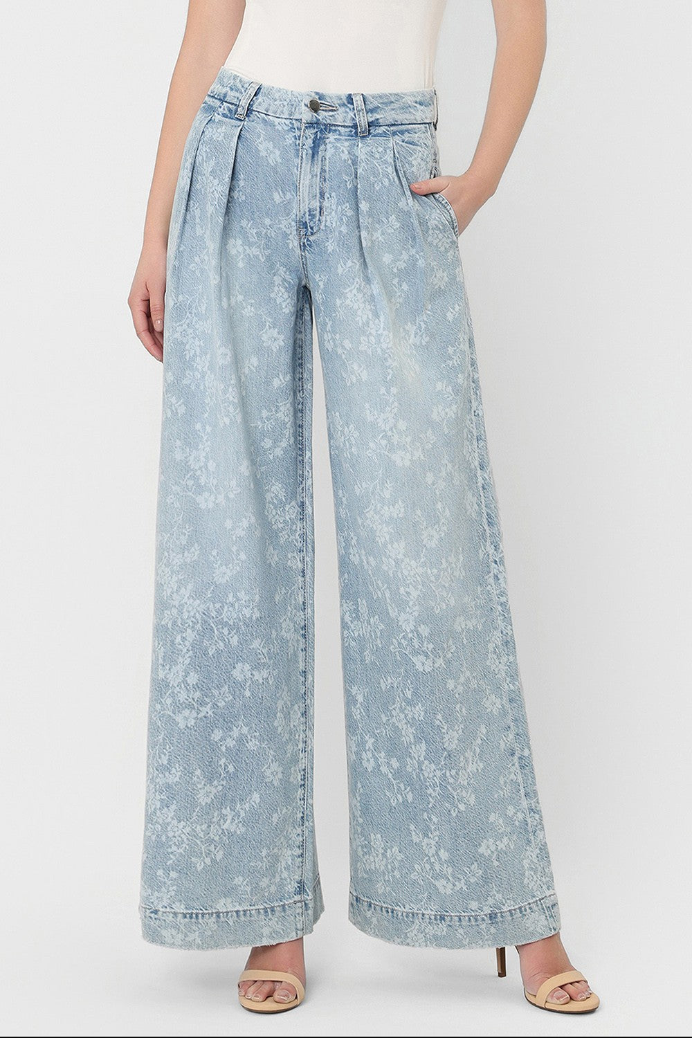 FLORAL HR WIDE LEG