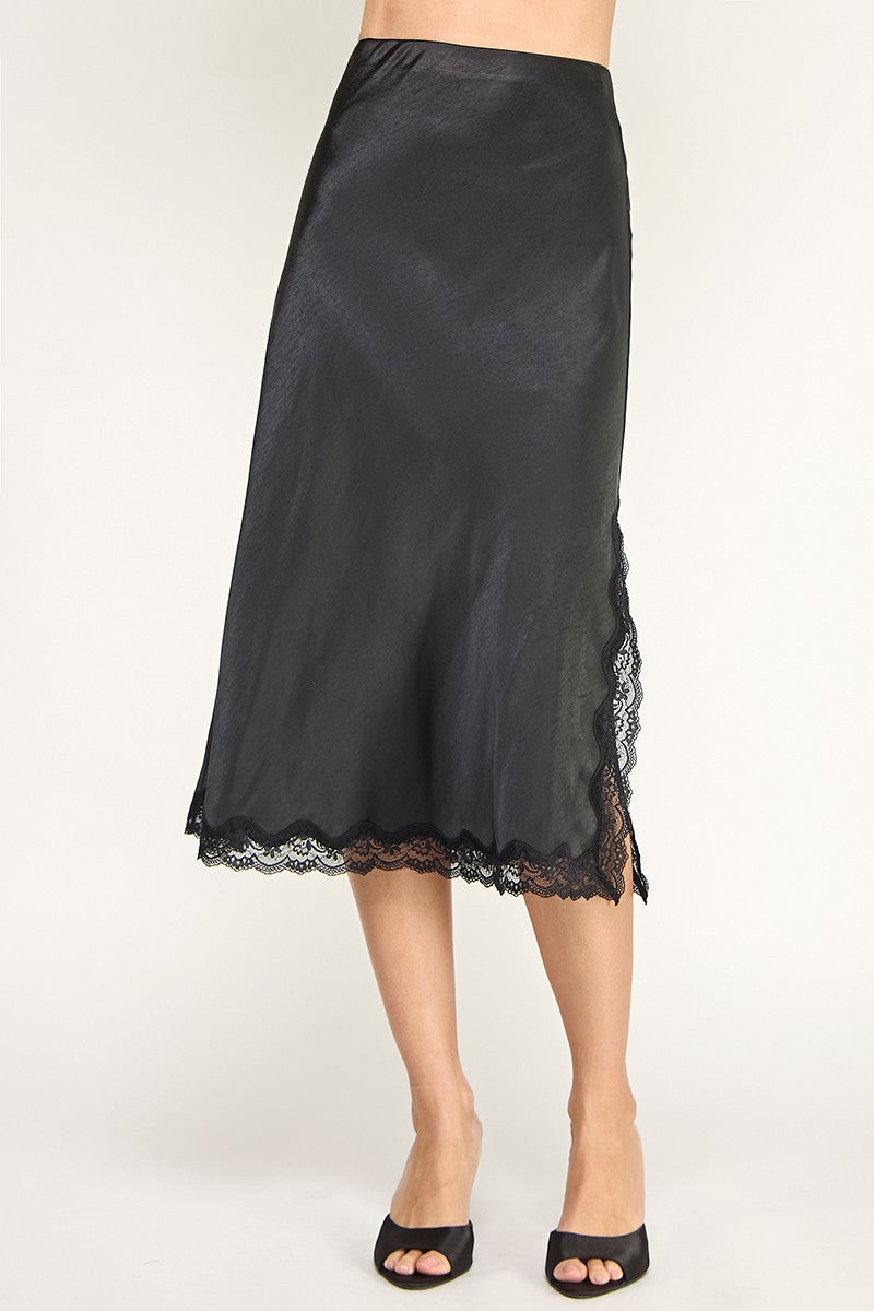 BRITTON SATIN SKIRT