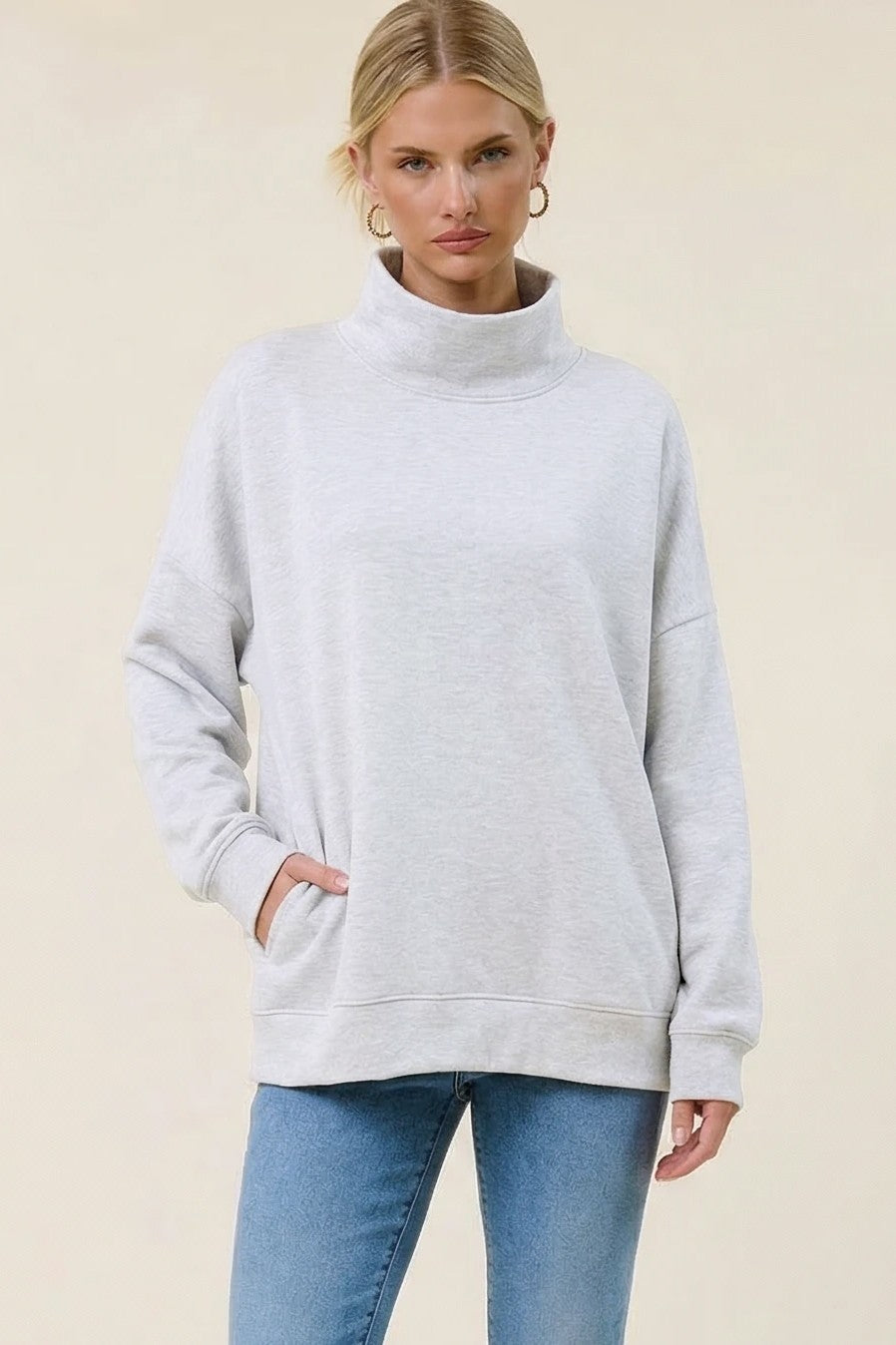 TEAGAN MOCKNECK SWEATSHIRT