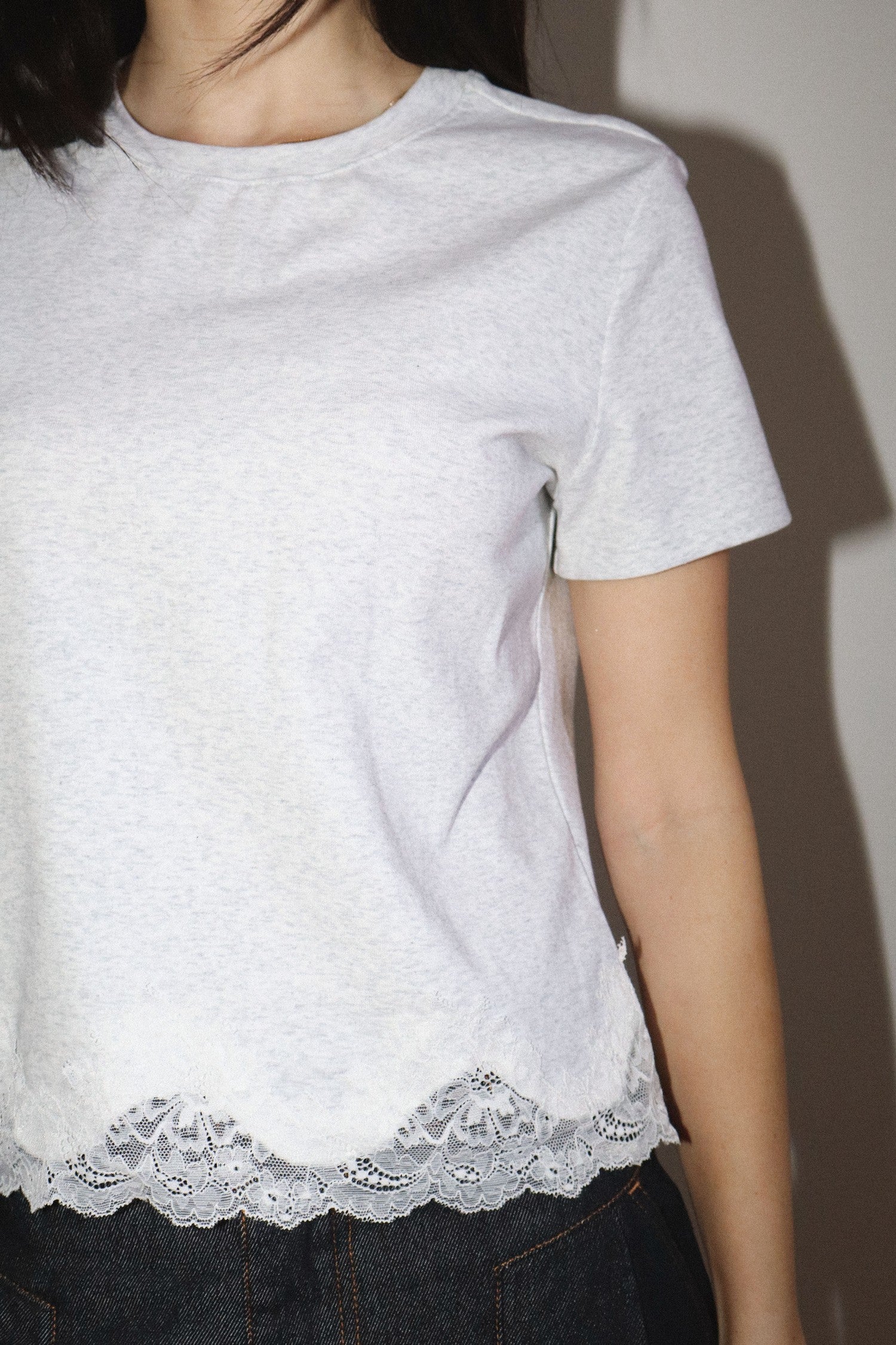 BETHANY SS LACE TEE