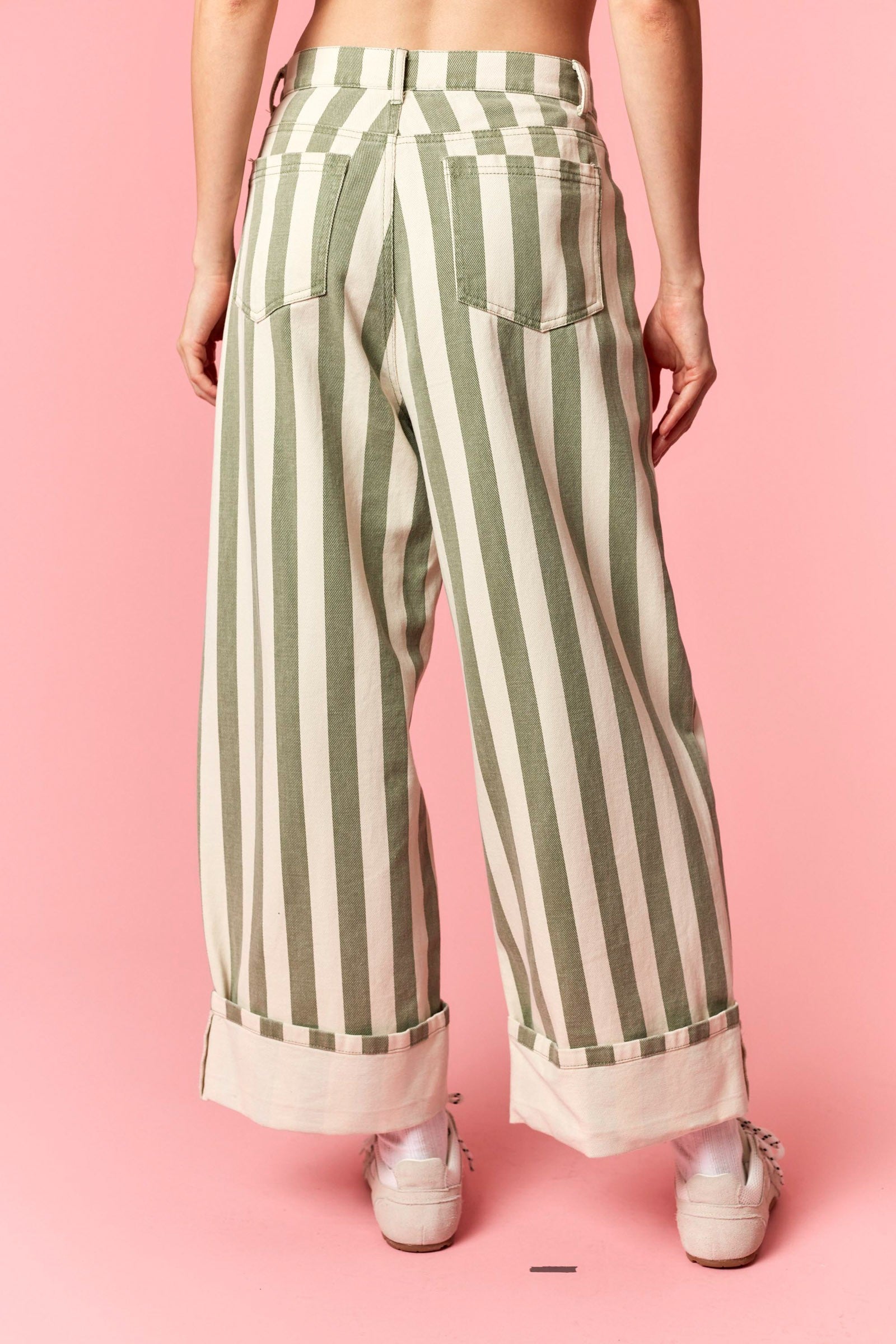 TRACEY STRIPE BARREL JEANS