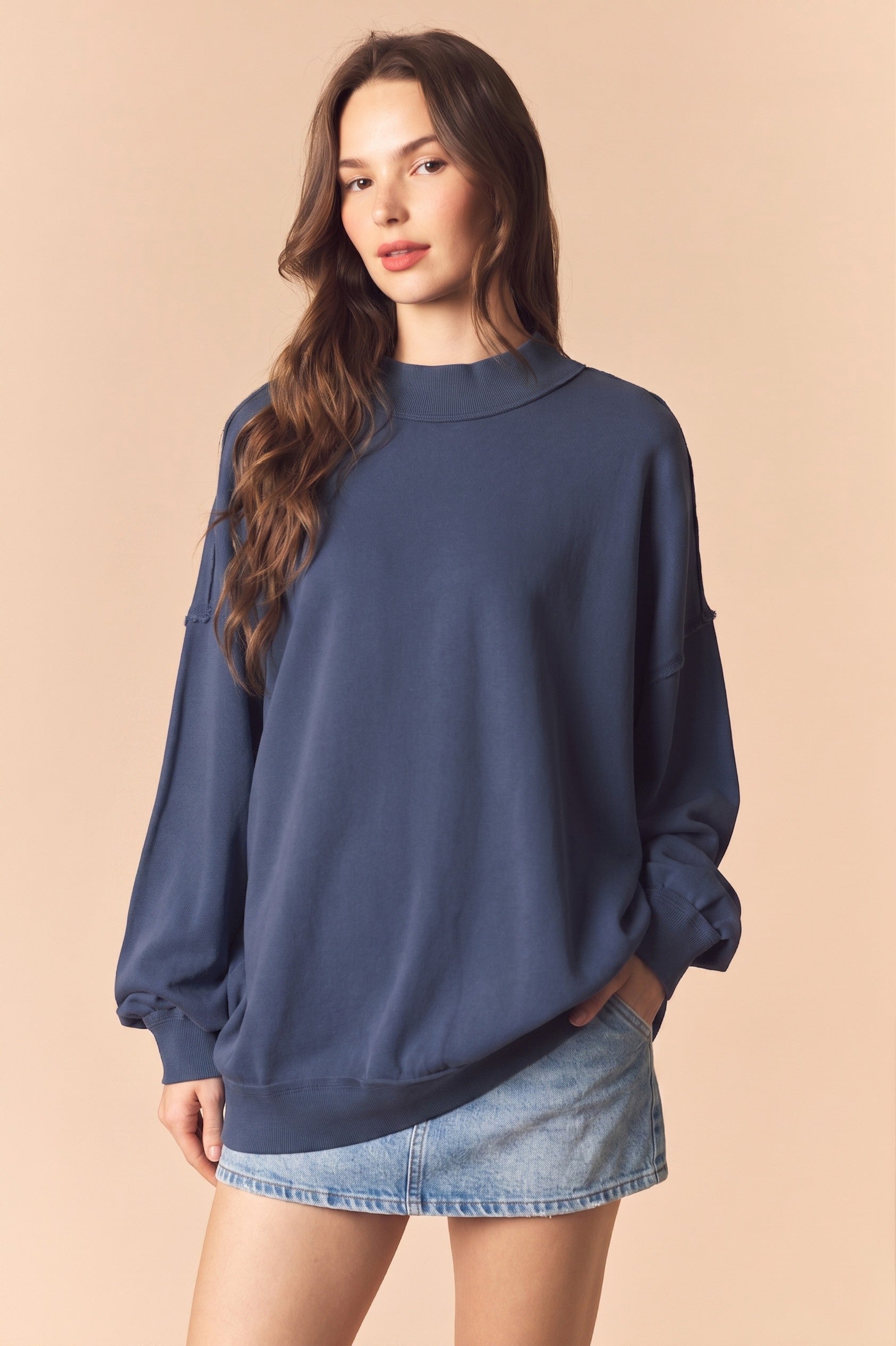 HANNA MOCKNECK SWEATSHIRT