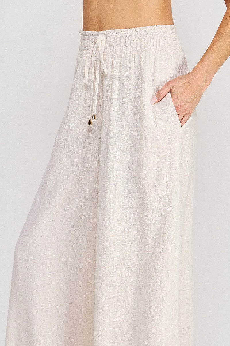 ELISE LINEN CAPRI