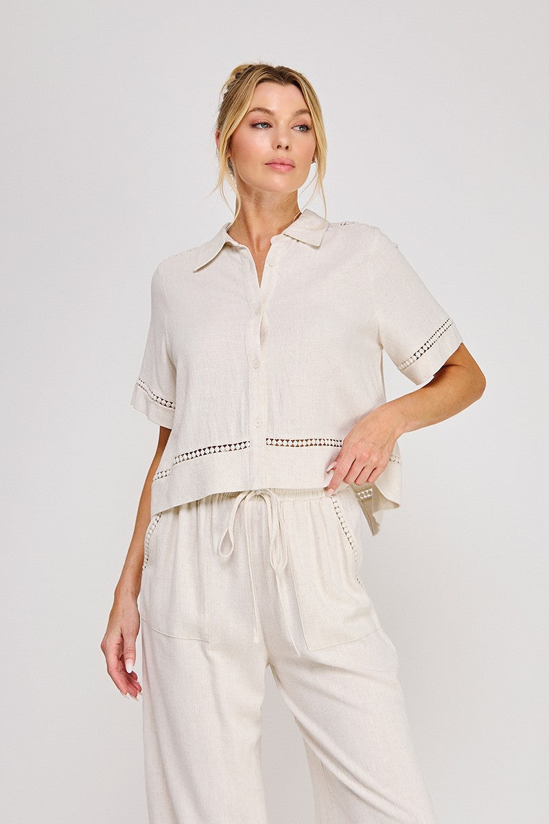 AUBRIANA LINEN SHIRT