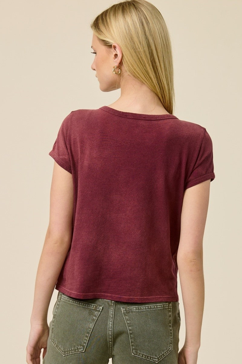 FLORAL HORSESHOE TEE