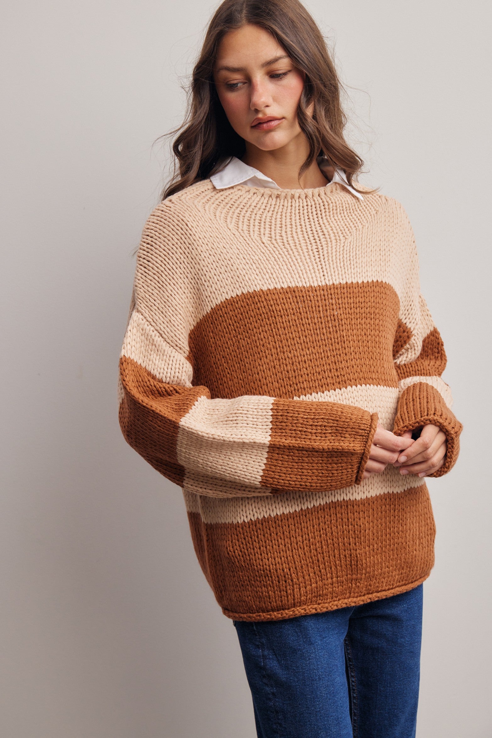 SHIRLEE STRIPE SWEATER