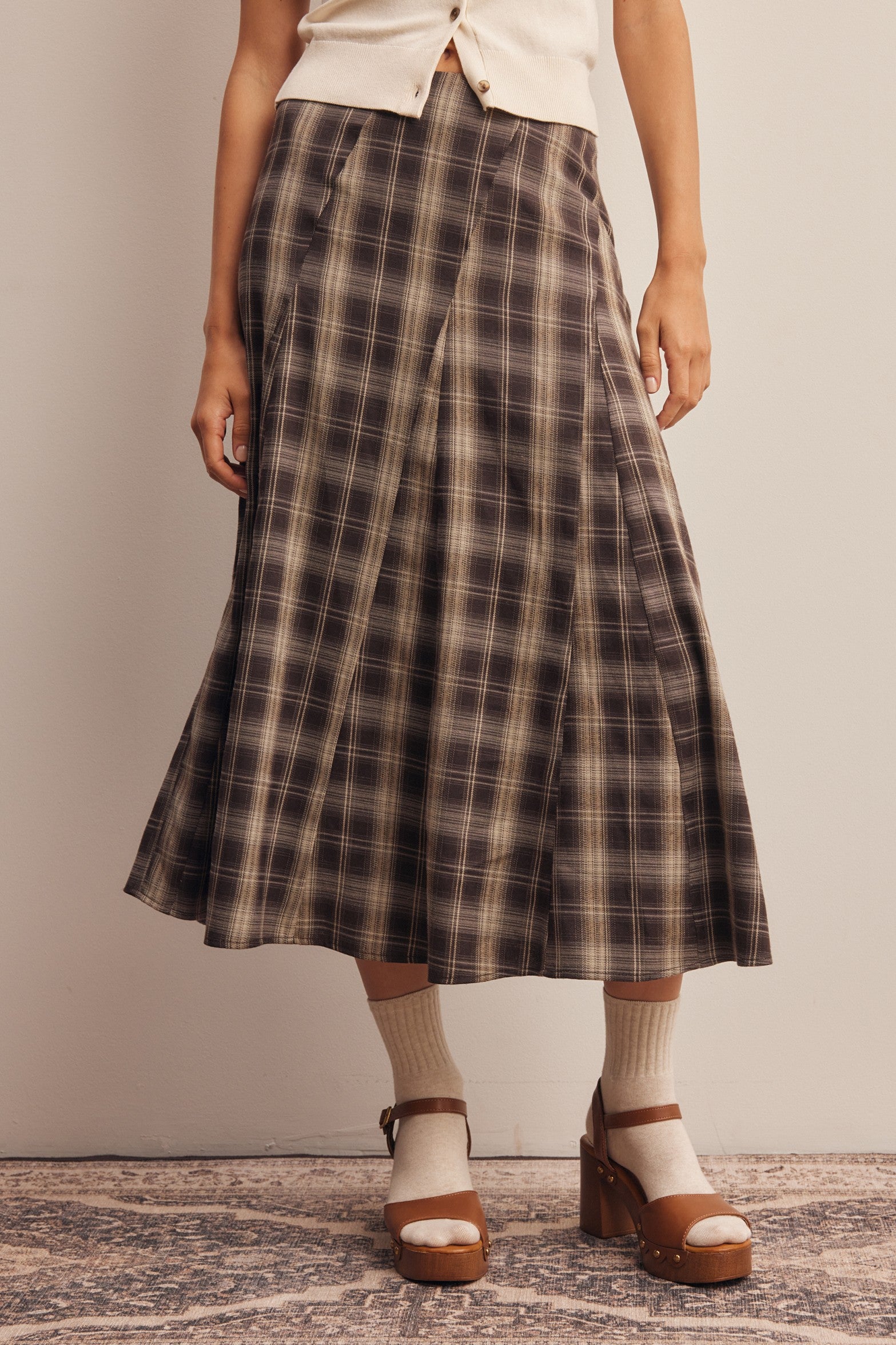 LARISSA PLAID SKIRT