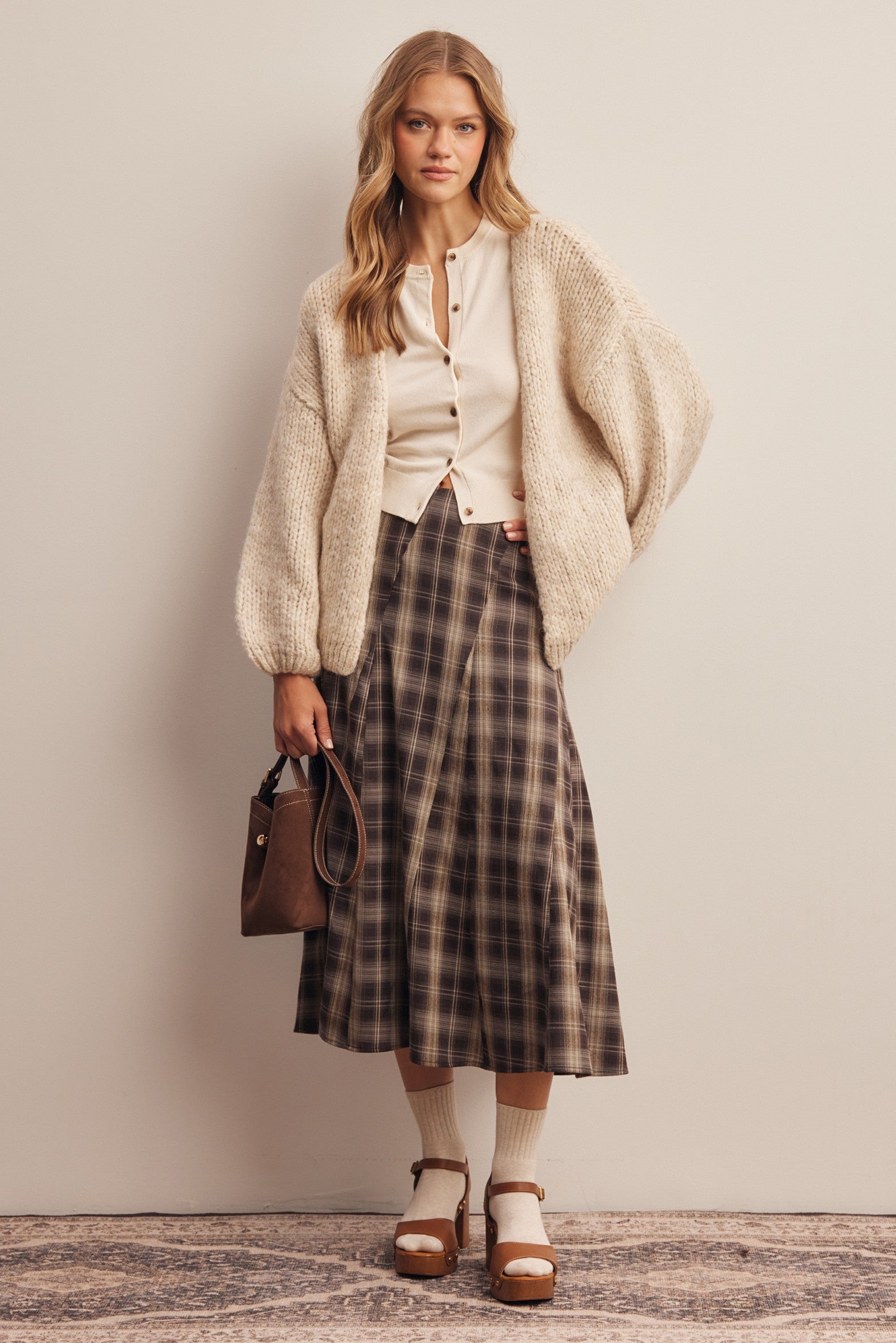 LARISSA PLAID SKIRT