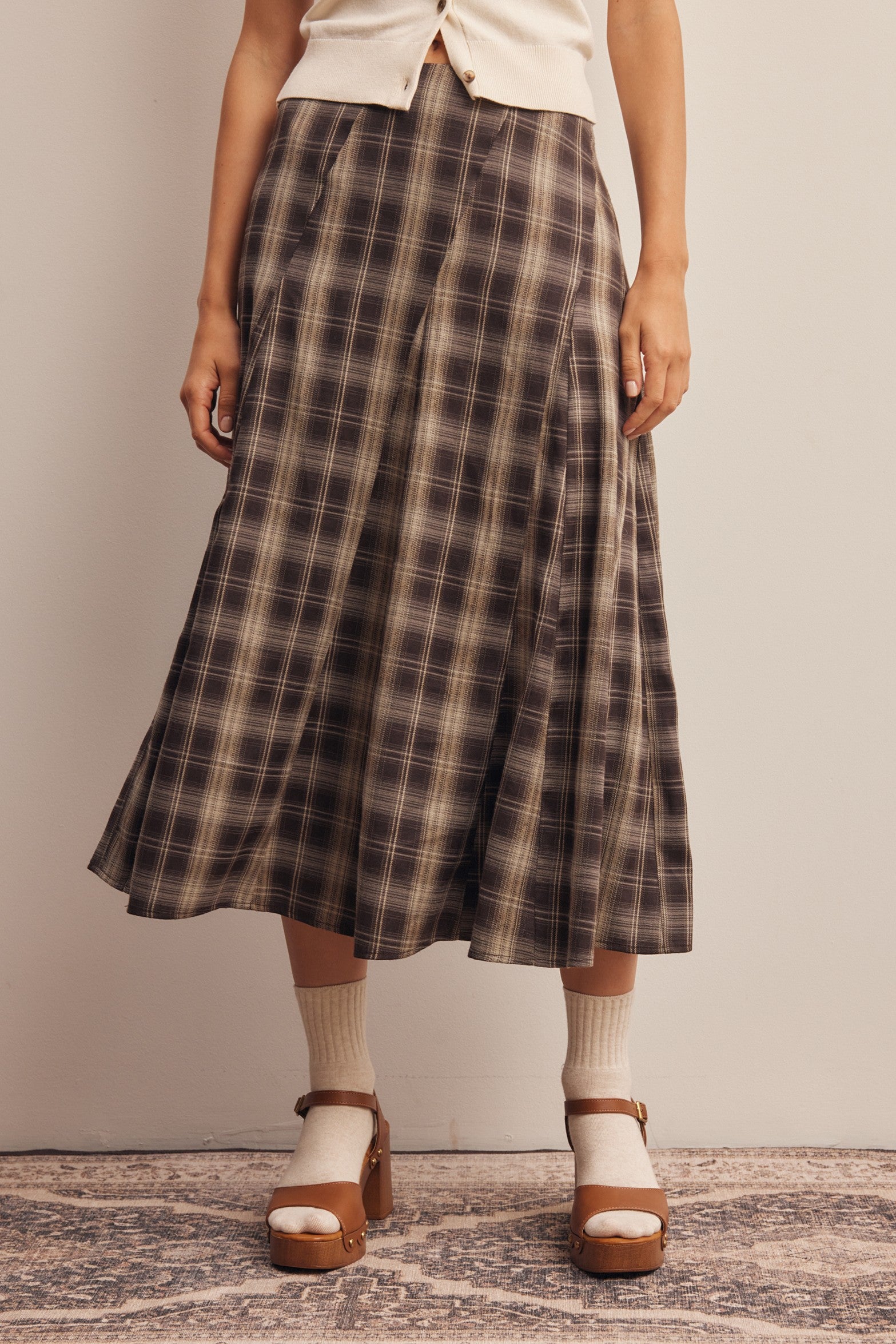 LARISSA PLAID SKIRT