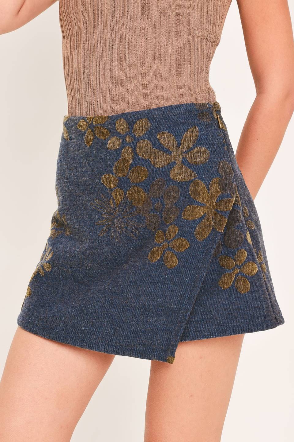 ATIYA JACQUARD SKORT