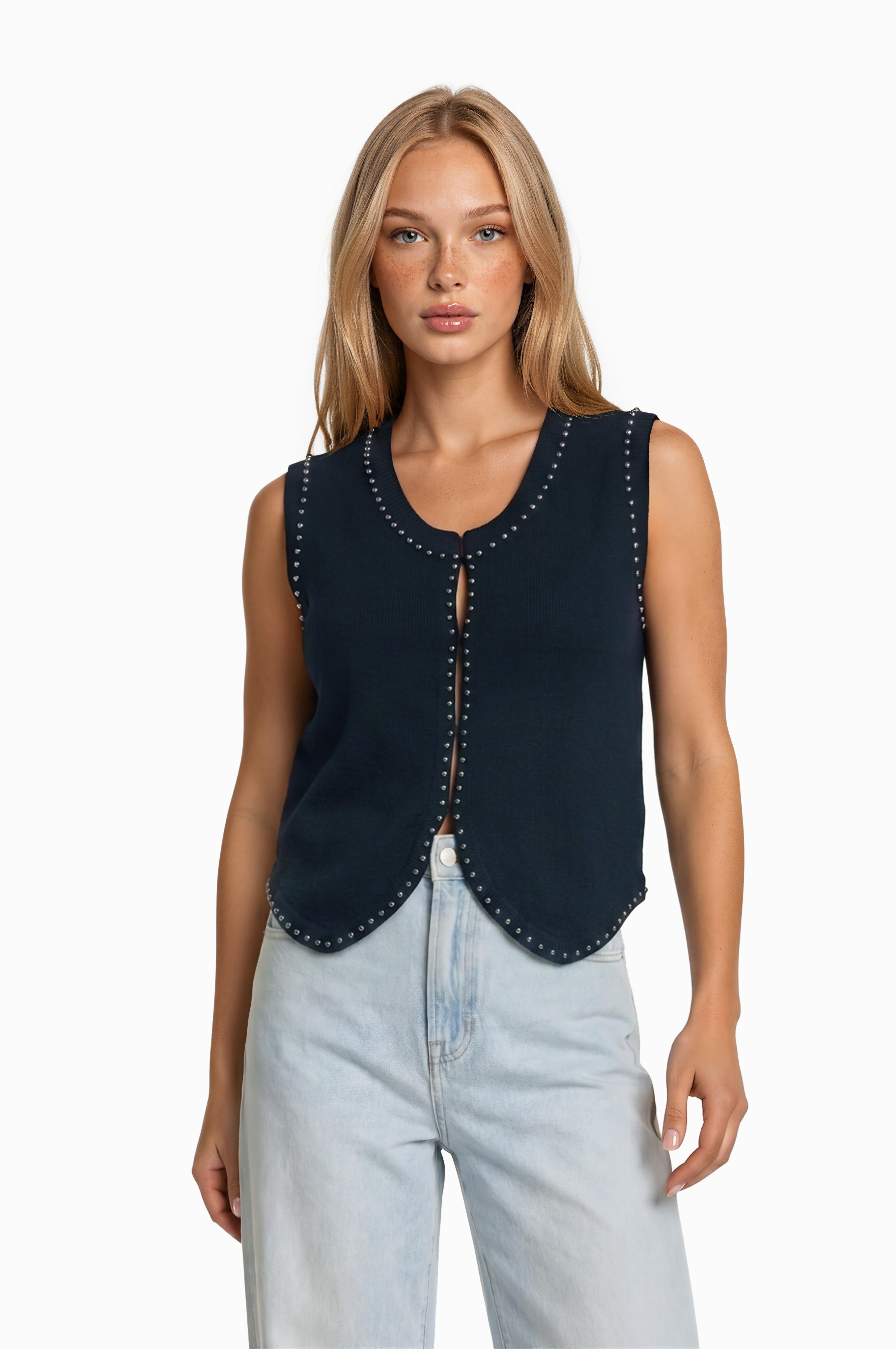 ADELLE STUD VEST