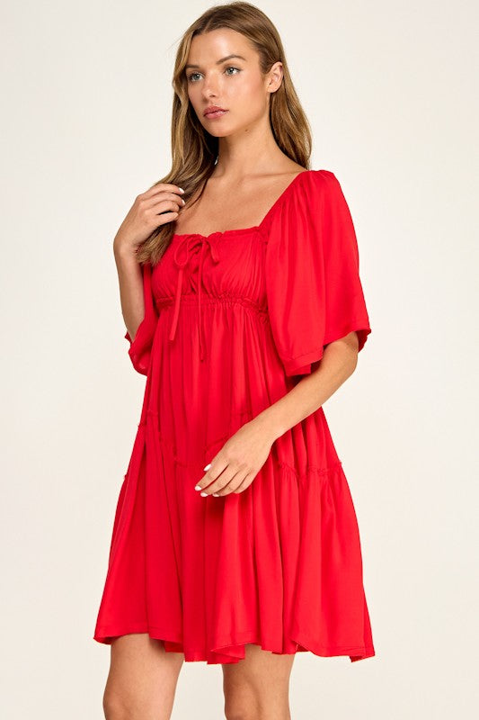 KANDI FLUTTER SLV DRESS