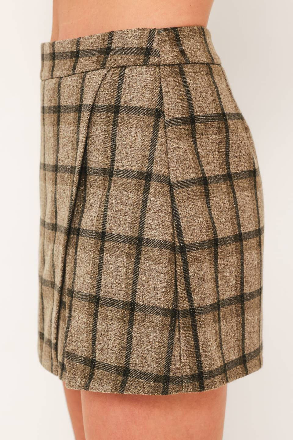 ROSALYN PLAID SKORT