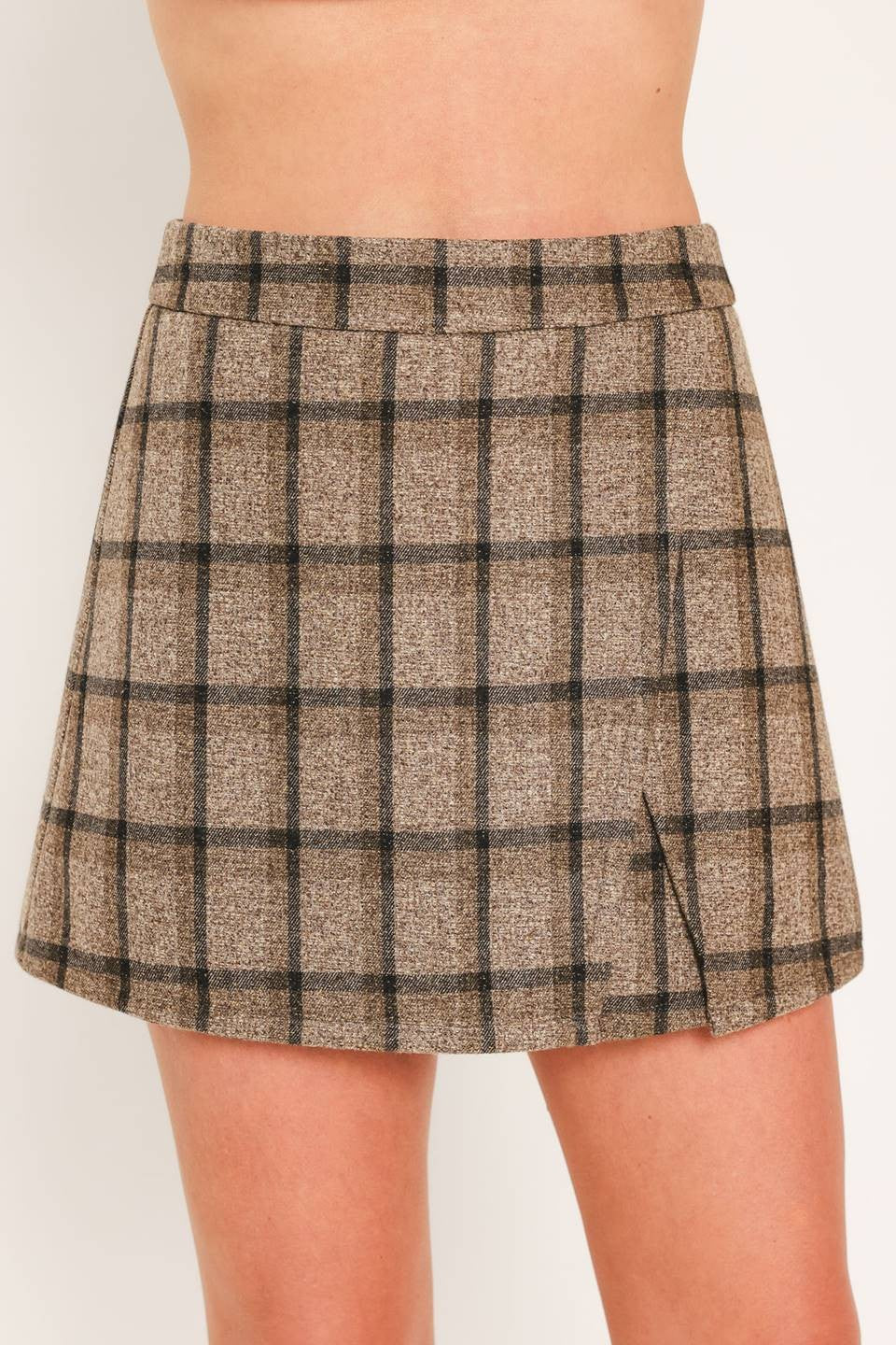 ROSALYN PLAID SKORT