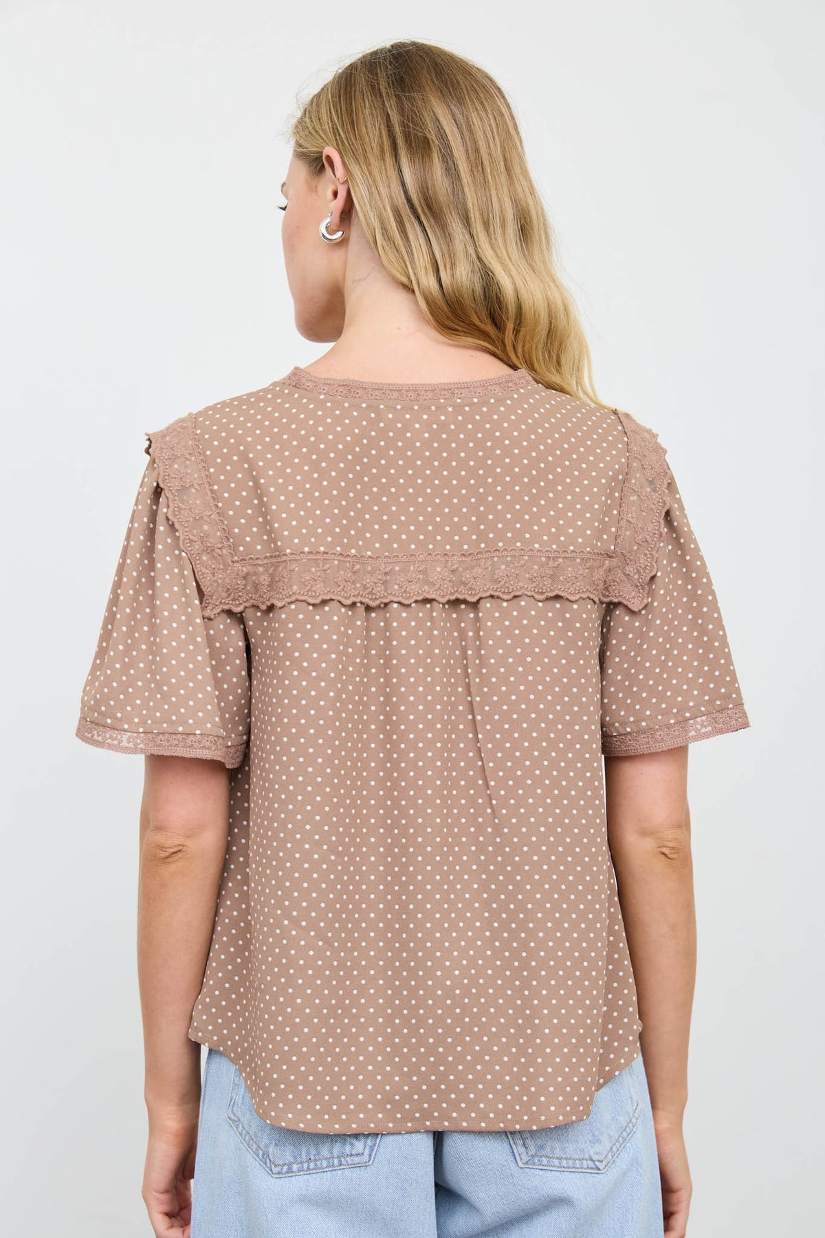 JENNI POLKA DOT BLOUSE
