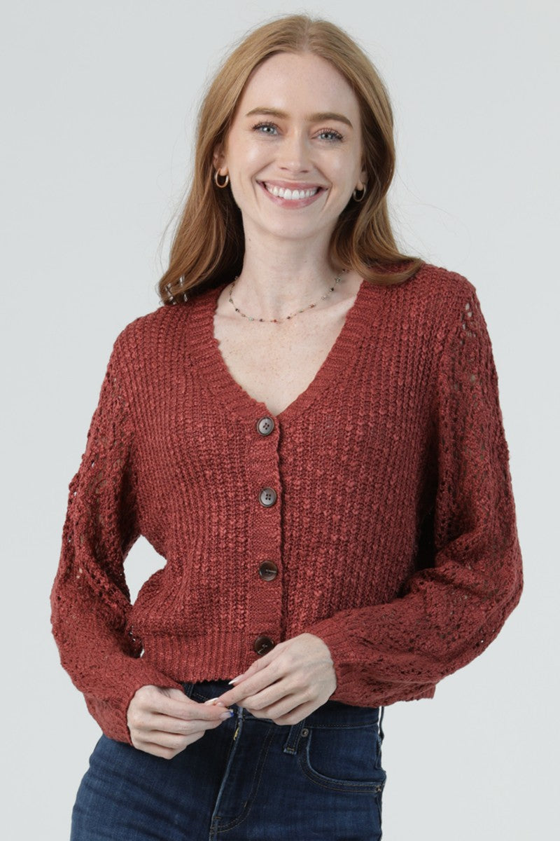 KARLA CROCHET CARDIGAN