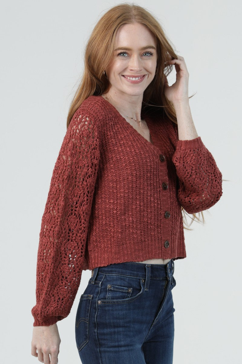 KARLA CROCHET CARDIGAN