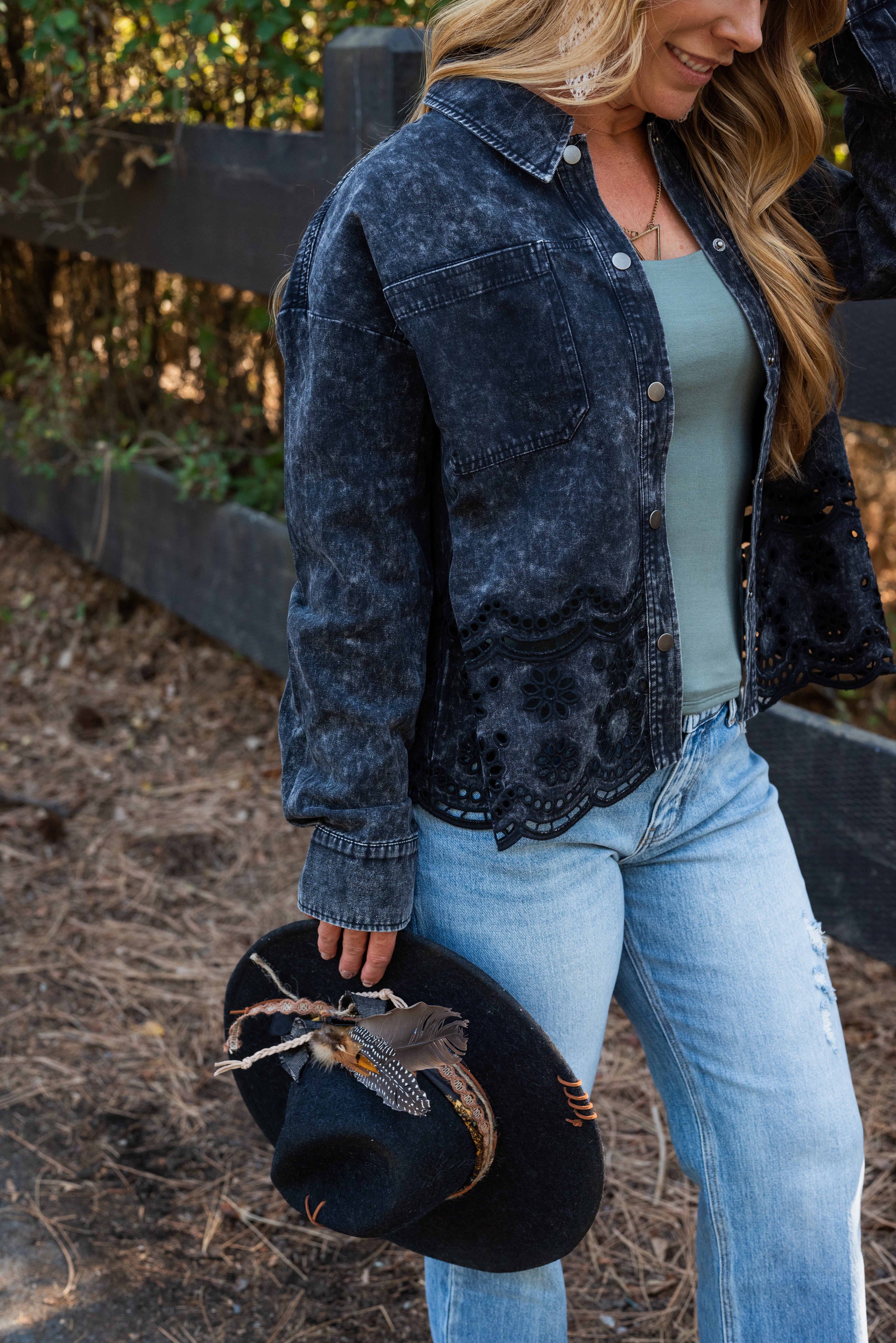 LYDIE EYELET JACKET