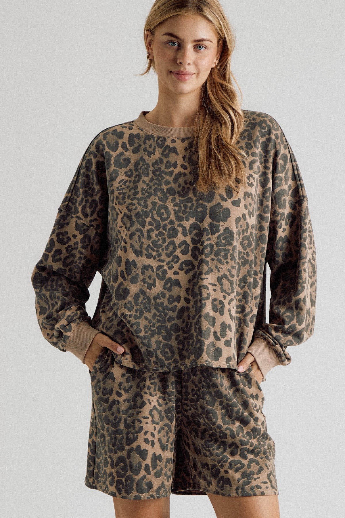 GENEVA LEOPARD TOP