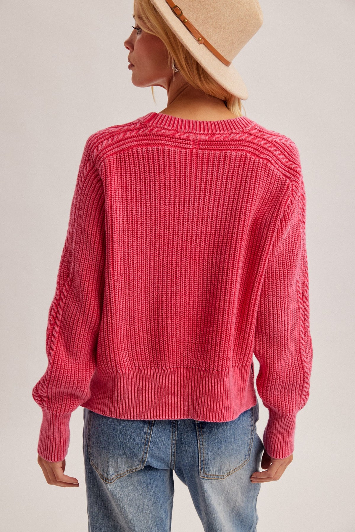 TRISH CABLE KNIT SWEATER