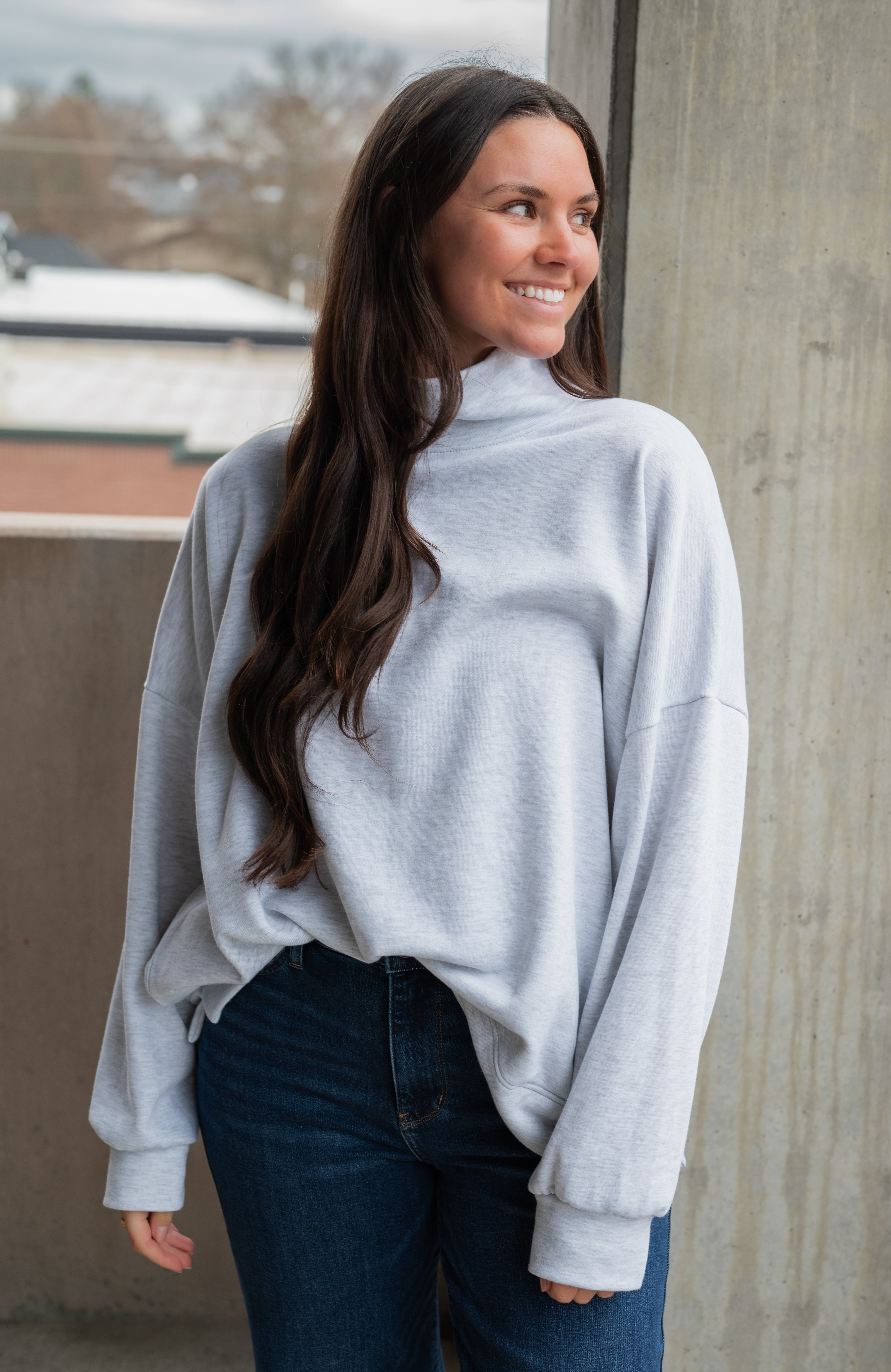 TEAGAN MOCKNECK SWEATSHIRT