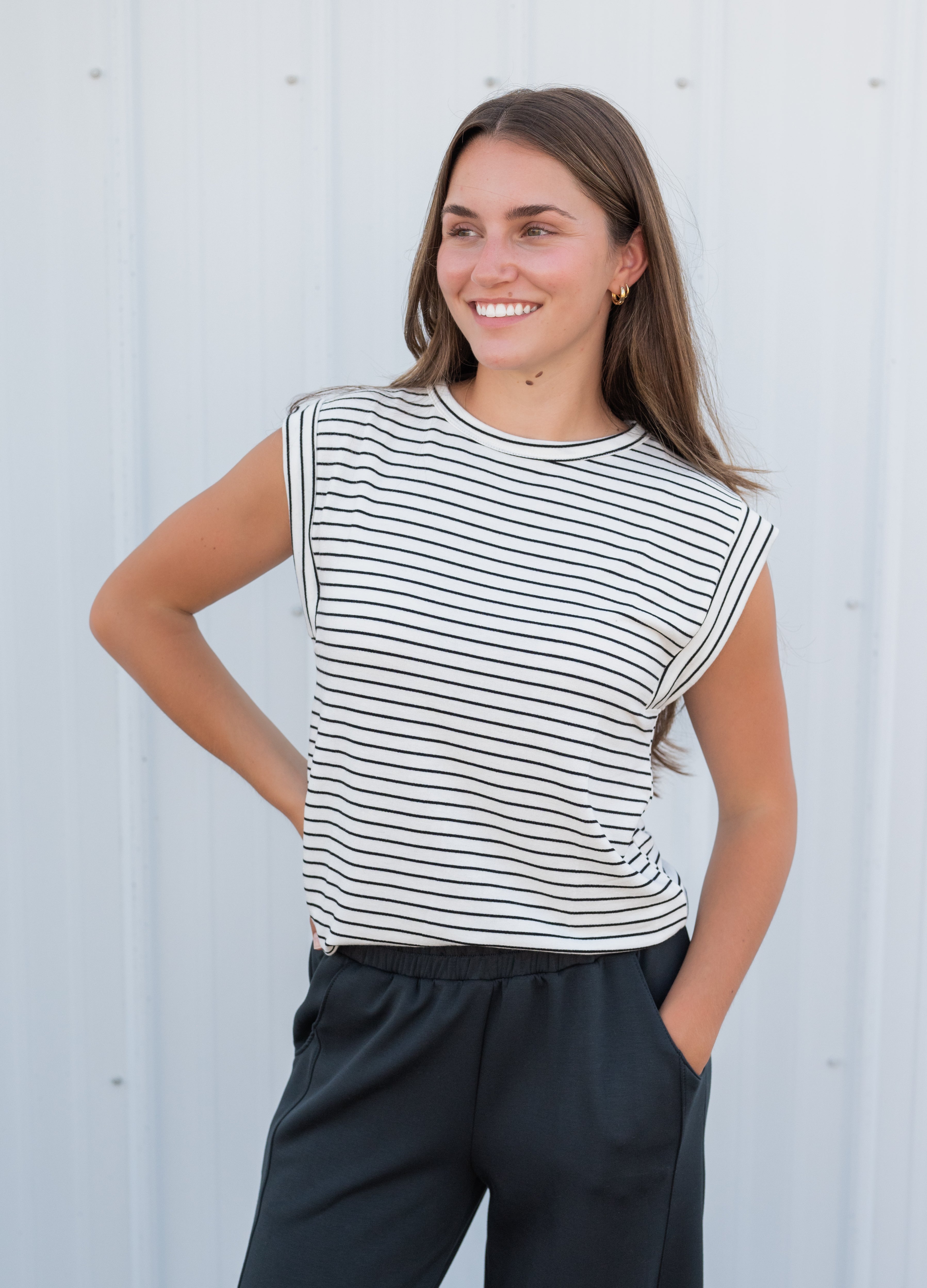JERRIE STRIPE TOP