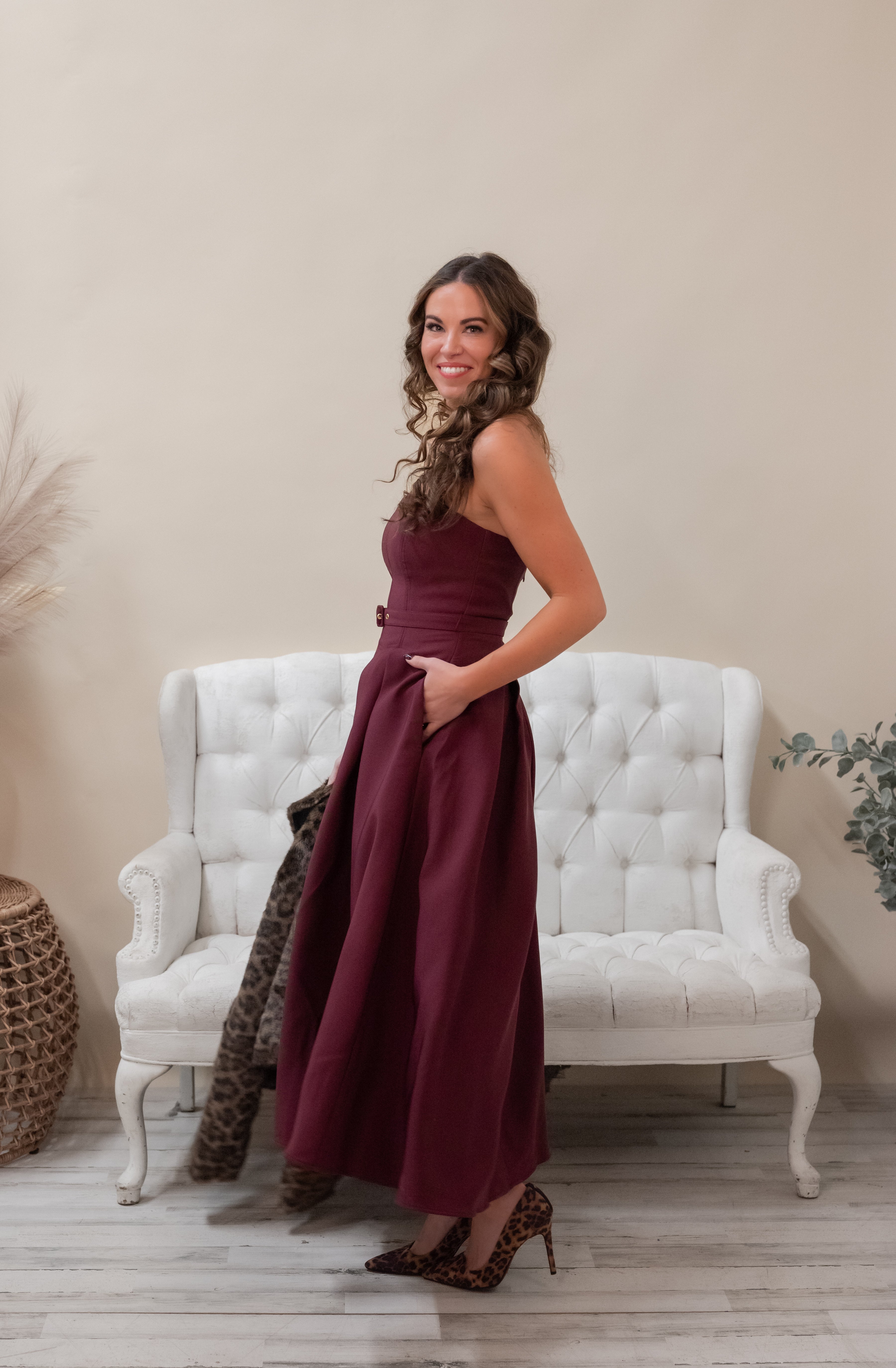 MILEY STRAPLESS DRESS