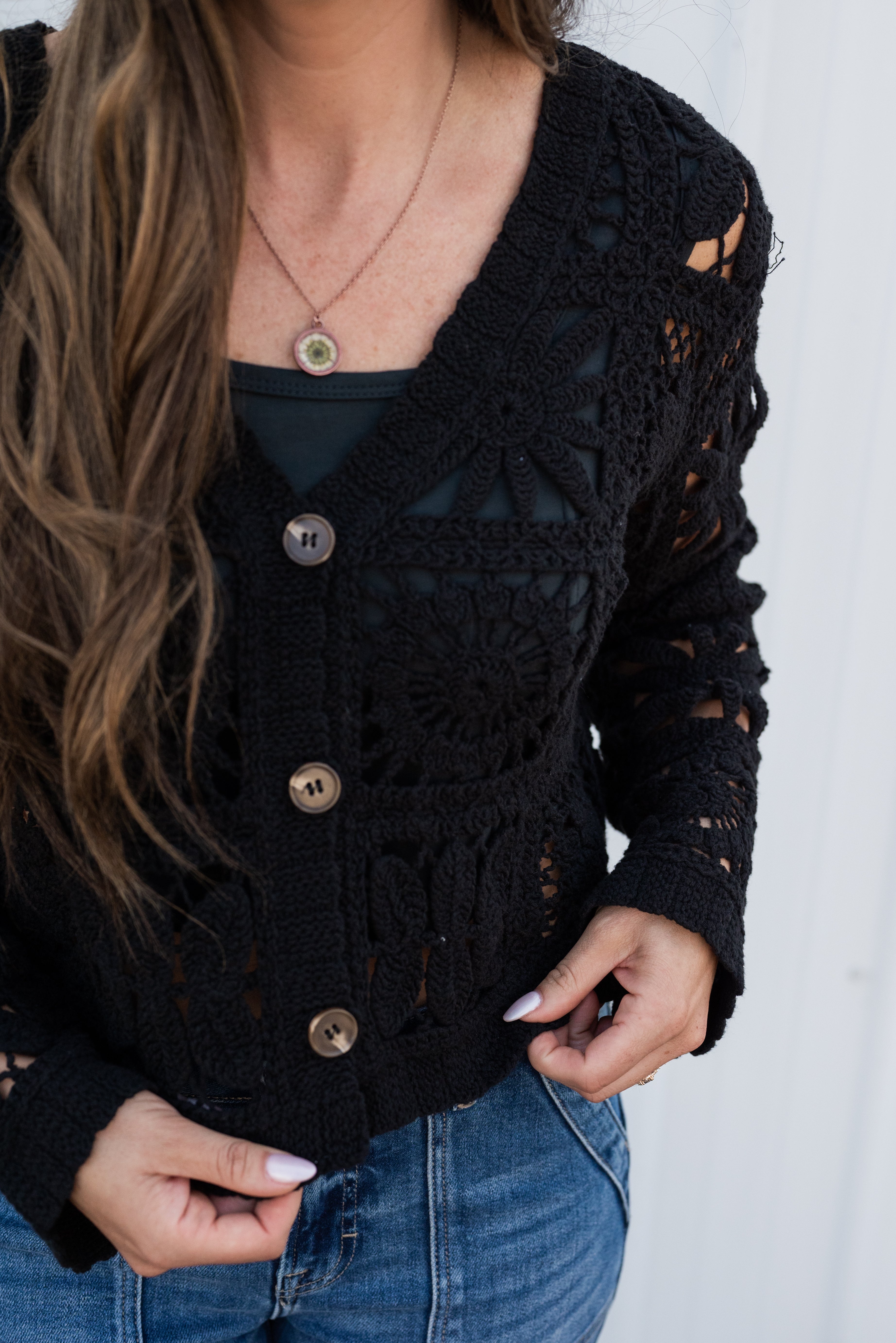CHANTAL CROCHET CARDIGAN