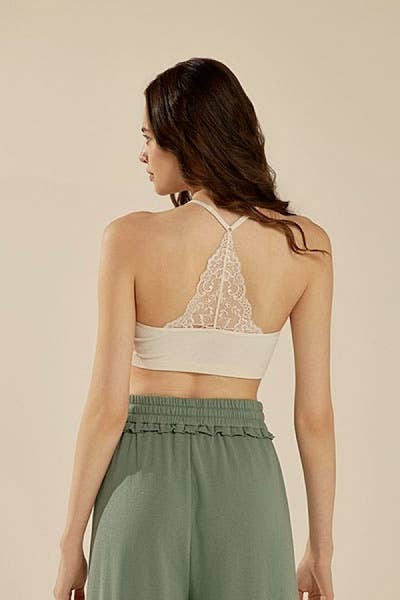 PERLIE Triangle Lace Bralette