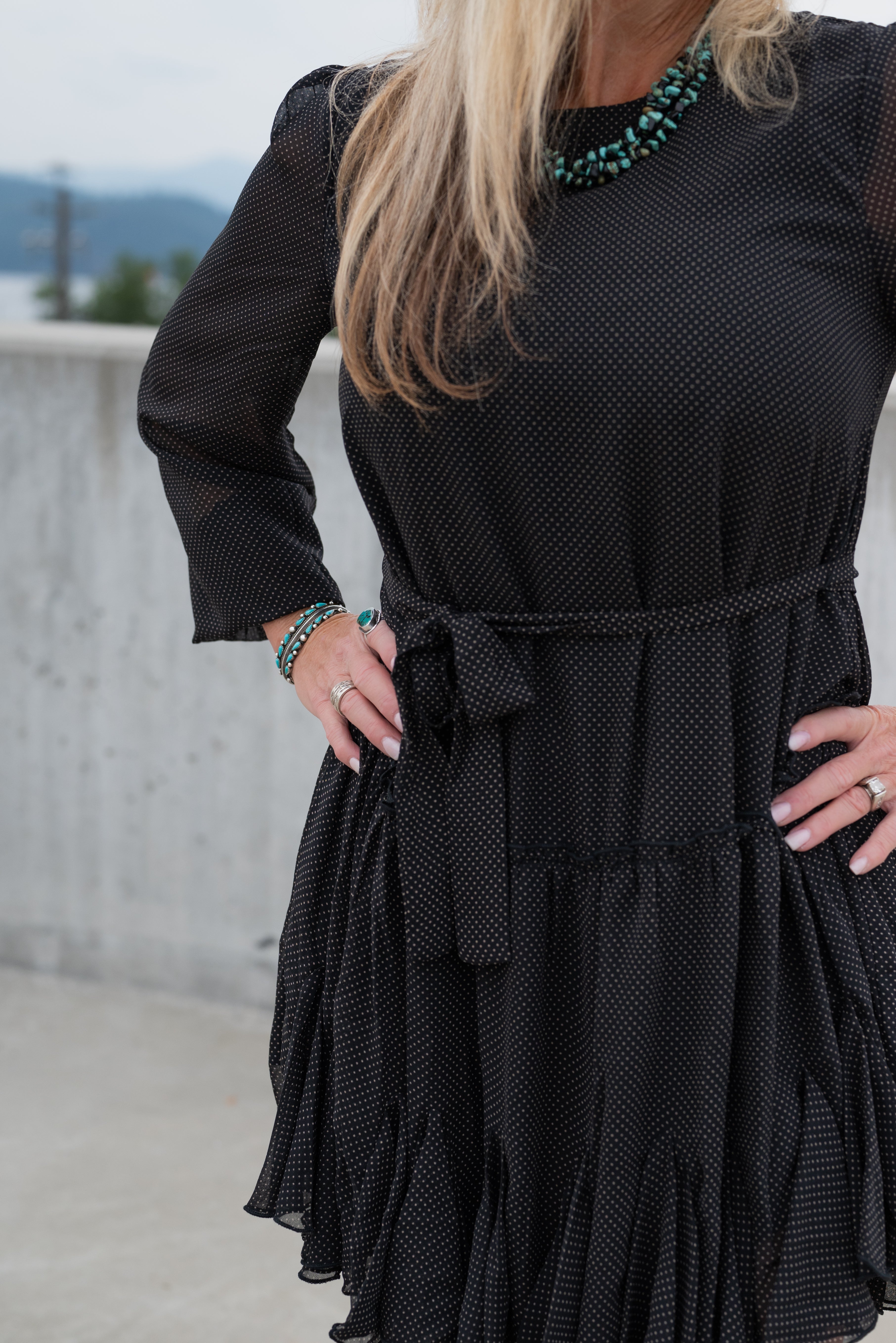 JEAN CHIFFON DRESS