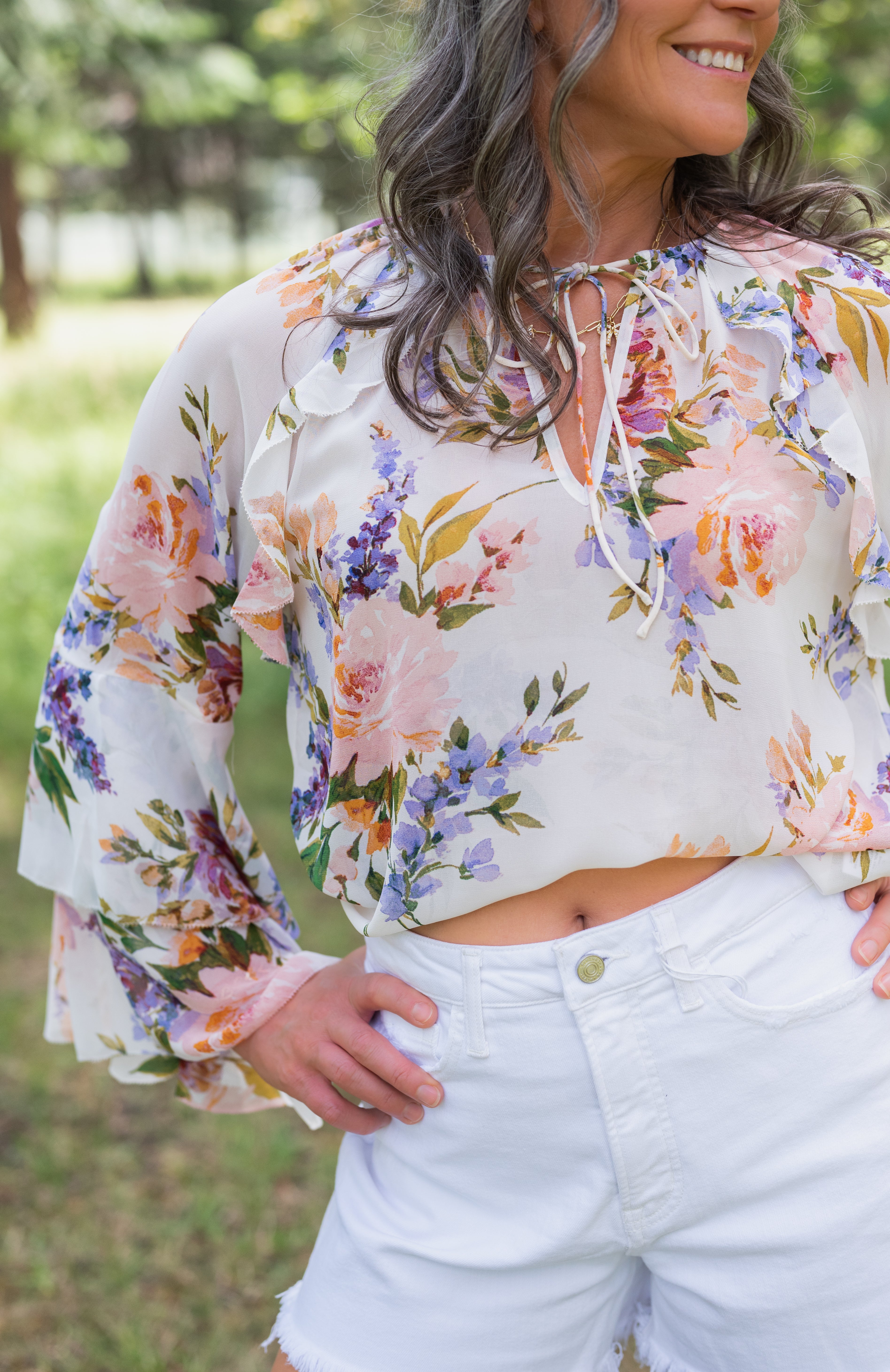 ROBYN BELL SLV BLOUSE