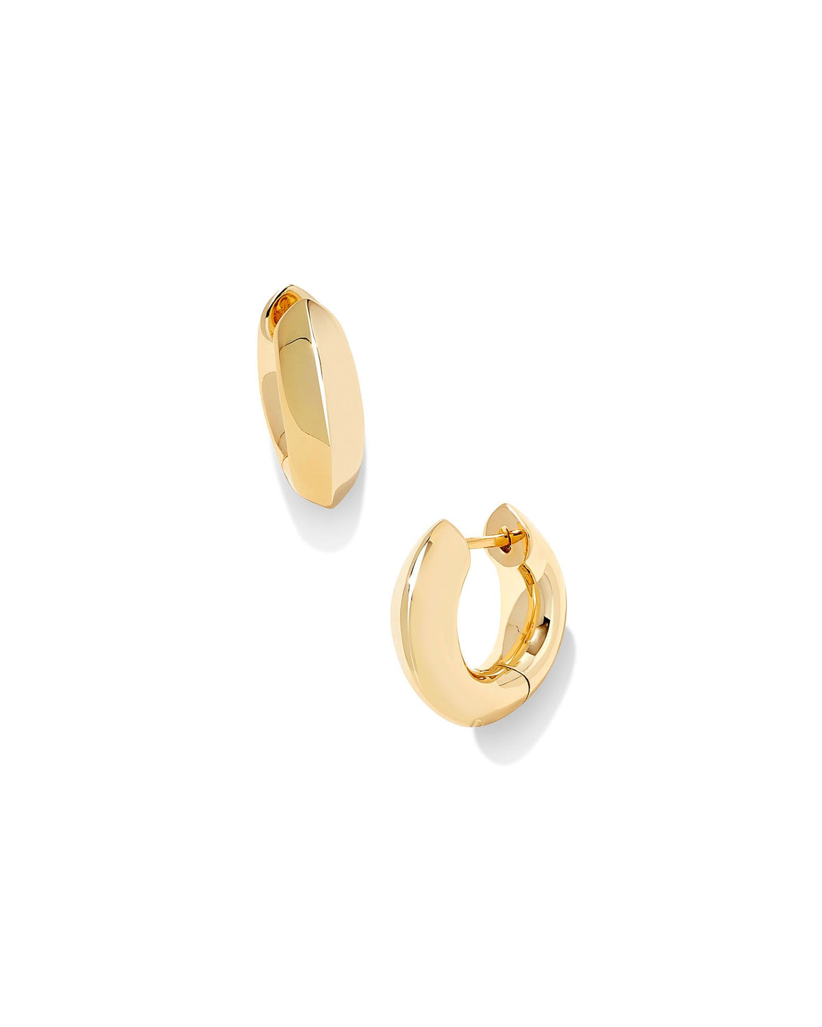 MIKKI METAL HUGGIE EARRINGS