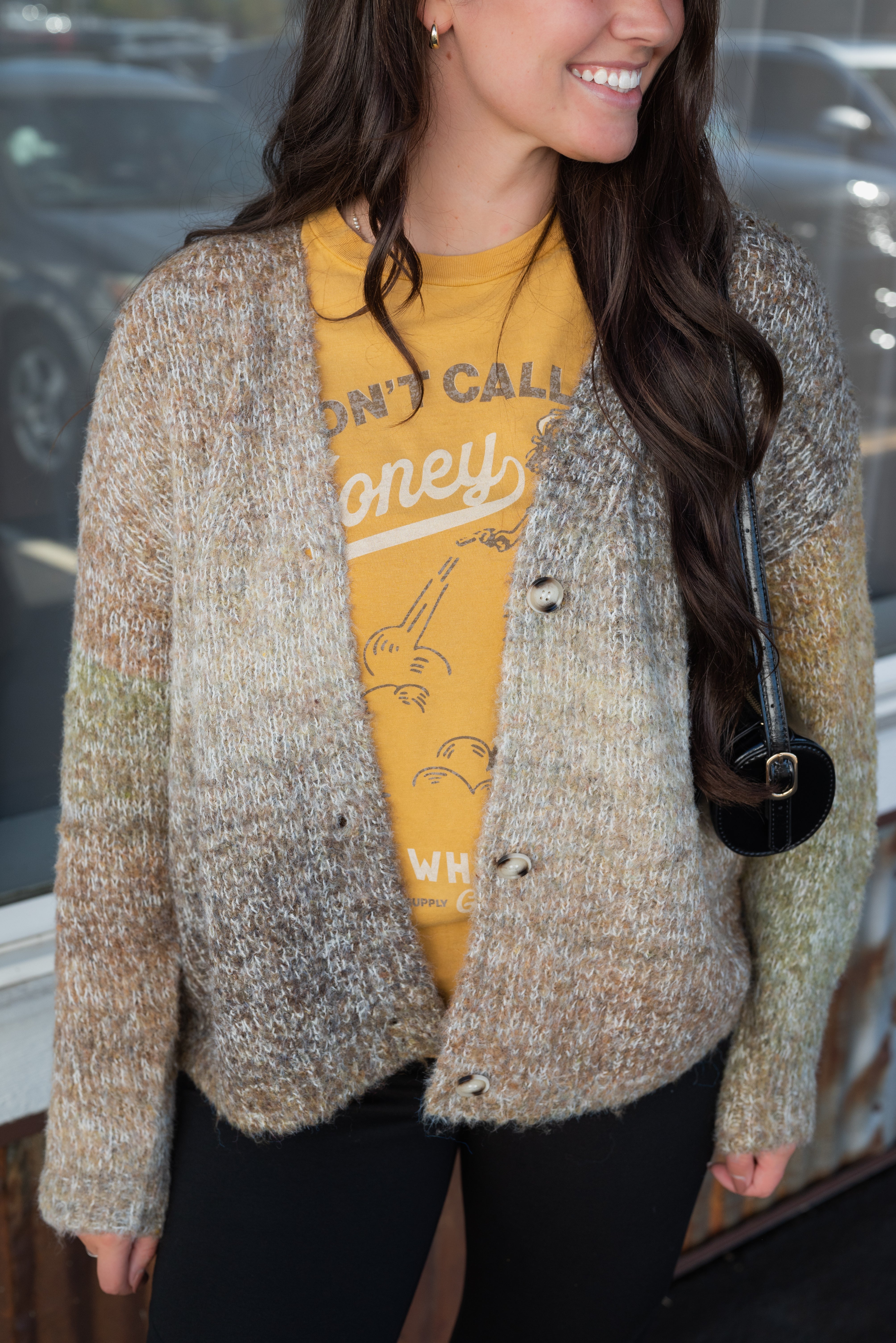 SMILEY OMBRE CARDIGAN