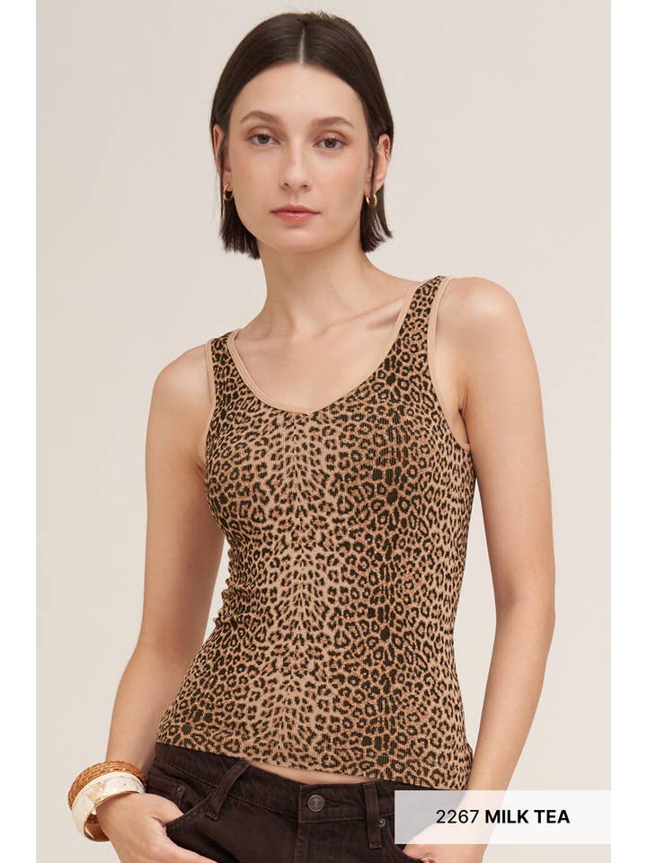 SERINA LEOPARD TANK